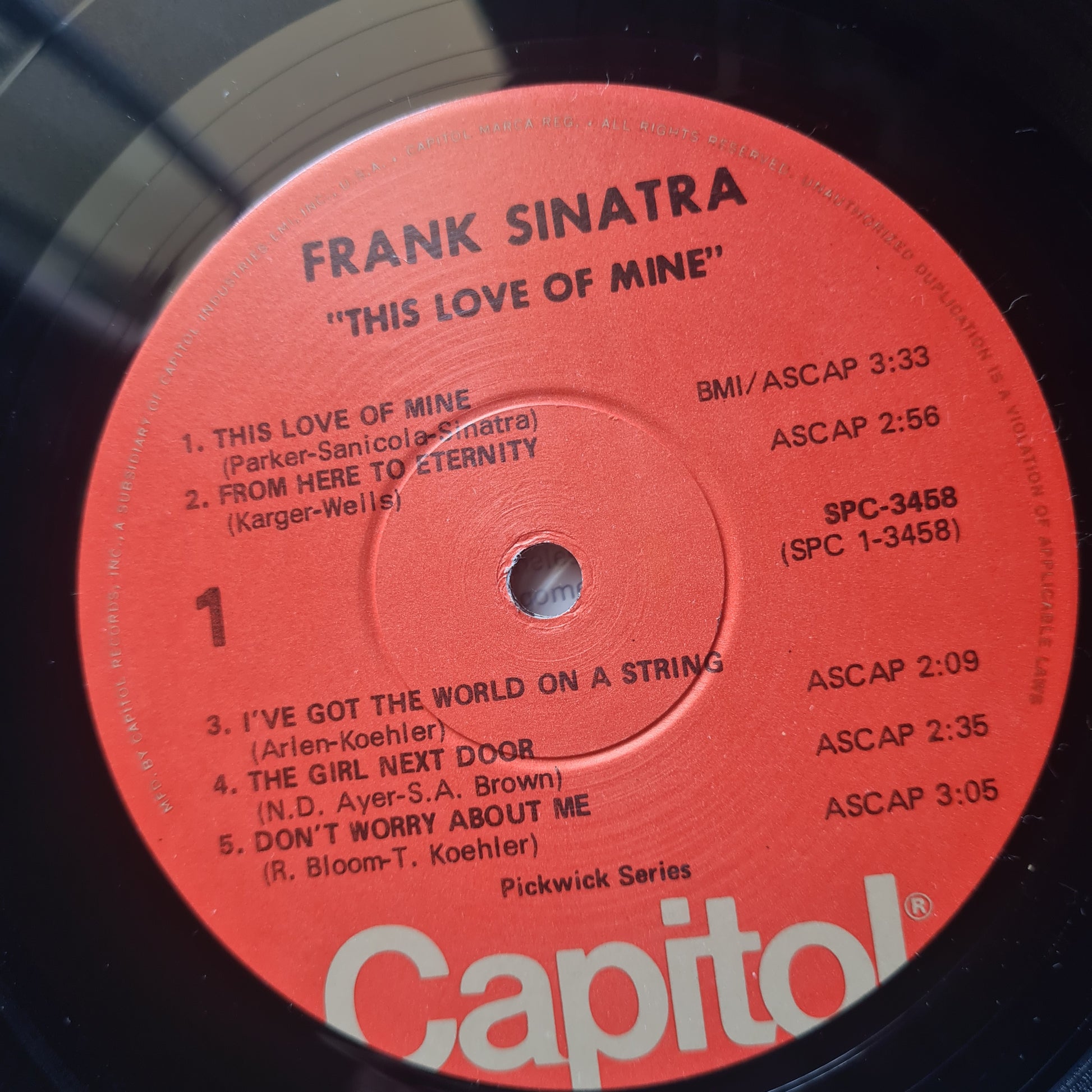 Frank Sinatra – This Love Of Mine - 1969 - Vinyl Record LP (near mint) - Sound Hound Records