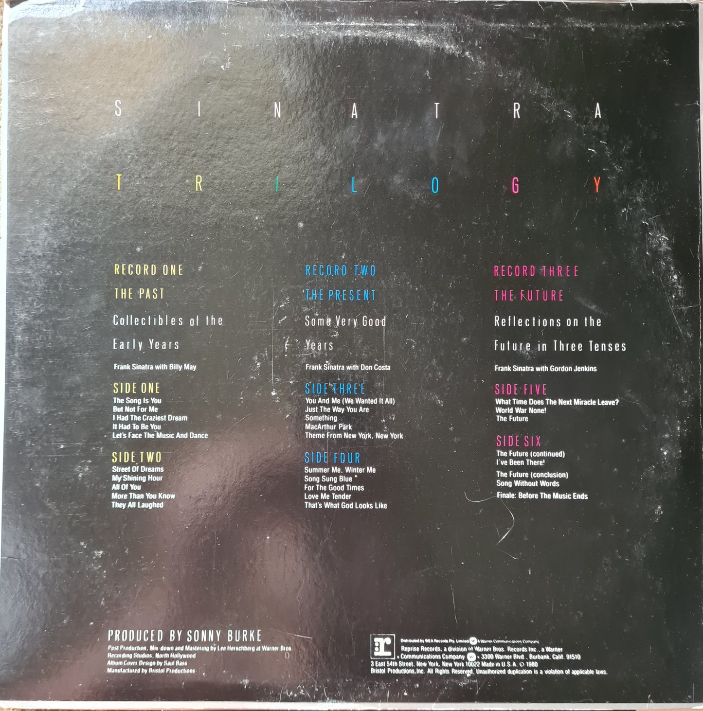 Frank Sinatra – Trilogy: Past, Present & Future - 1980 - Vinyl Record: 3LP Set (near mint) - Sound Hound Records