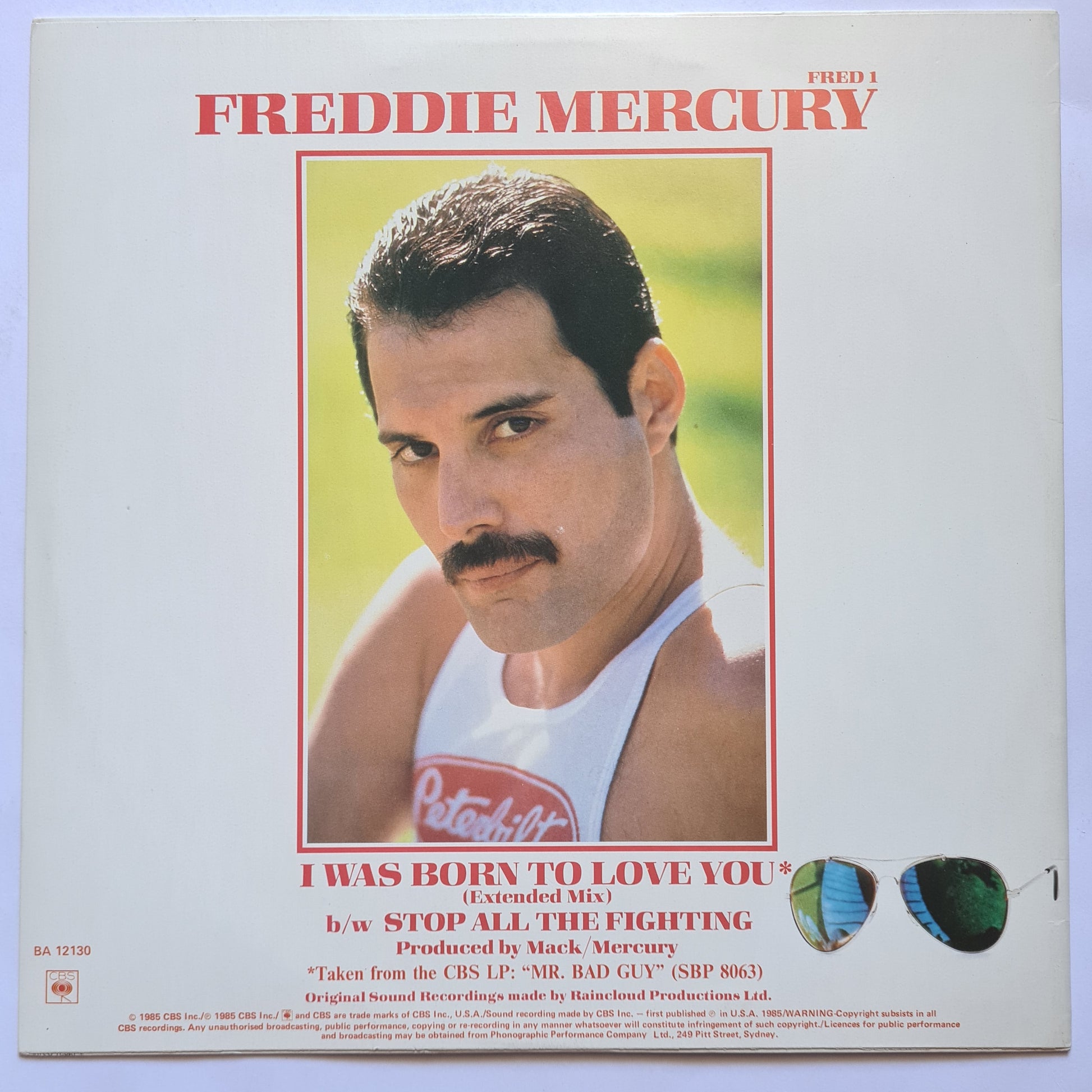 Freddie Mercury (Queen) – I Was Born To Love You - 1985 - Vinyl Record Maxi Single- (Near Mint) - Sound Hound Records