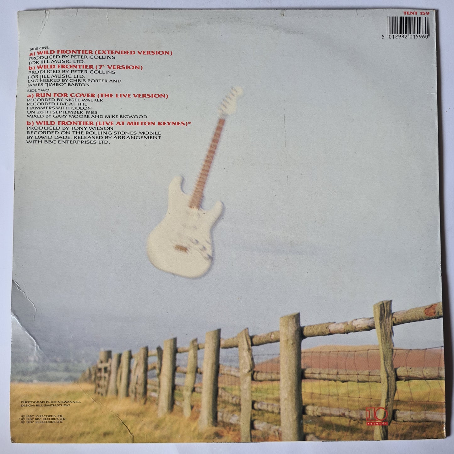 Gary Moore (Thin Lizzy) – Wild Frontier - 1987 - Maxi Single Vinyl Record - Sound Hound Records