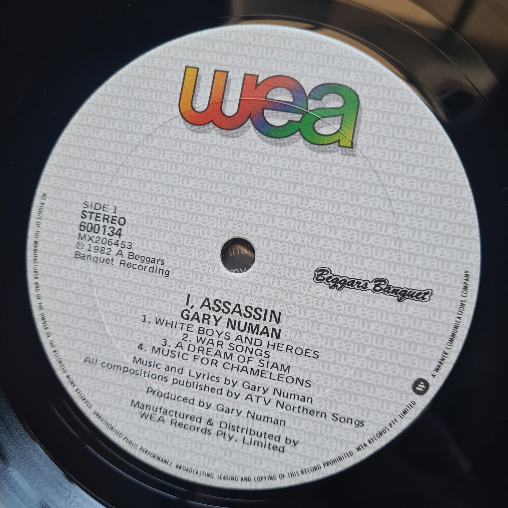 Gary Numan – I, Assassin - 1982 (NM Australian pressing) - Vinyl Record LP - Sound Hound Records