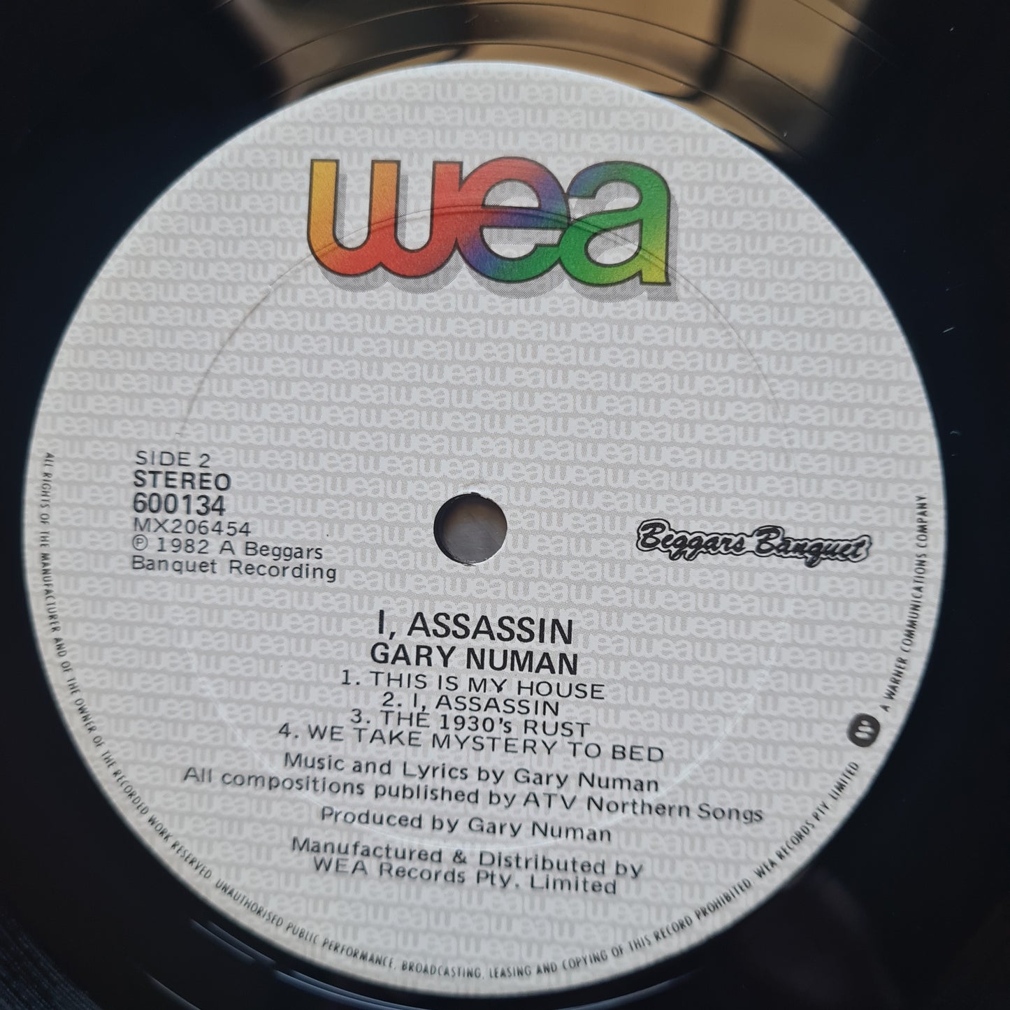Gary Numan – I, Assassin - 1982 (NM Australian pressing) - Vinyl Record LP - Sound Hound Records