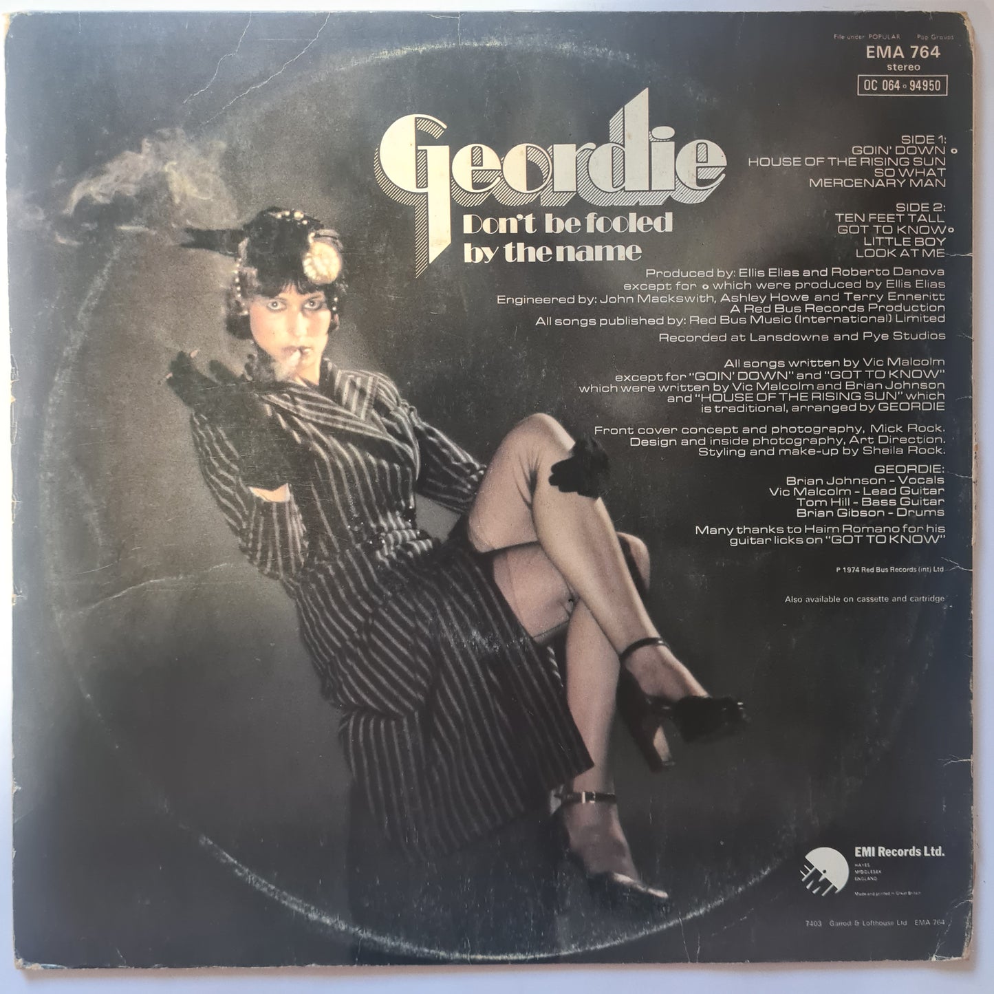 Geordie (AC/DC Related- Brian Johnson) – Don't Be Fooled By The Name - 1974 - Vinyl Record LP - Sound Hound Records