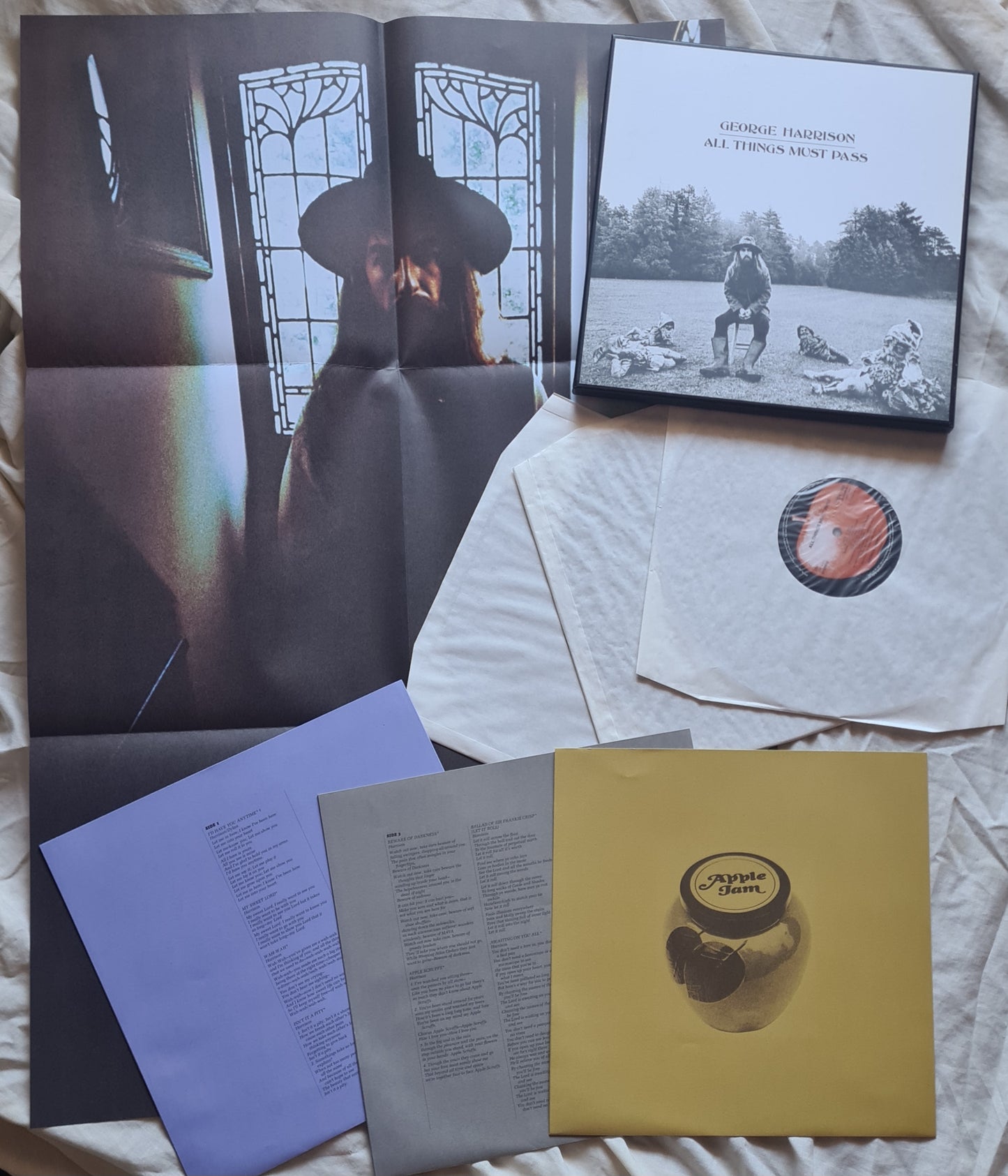 George Harrison – All Things Must Pass - 1970 (2017 European Press) - Vinyl Record 3LP Box Set *RARE* with Poster - Sound Hound Records