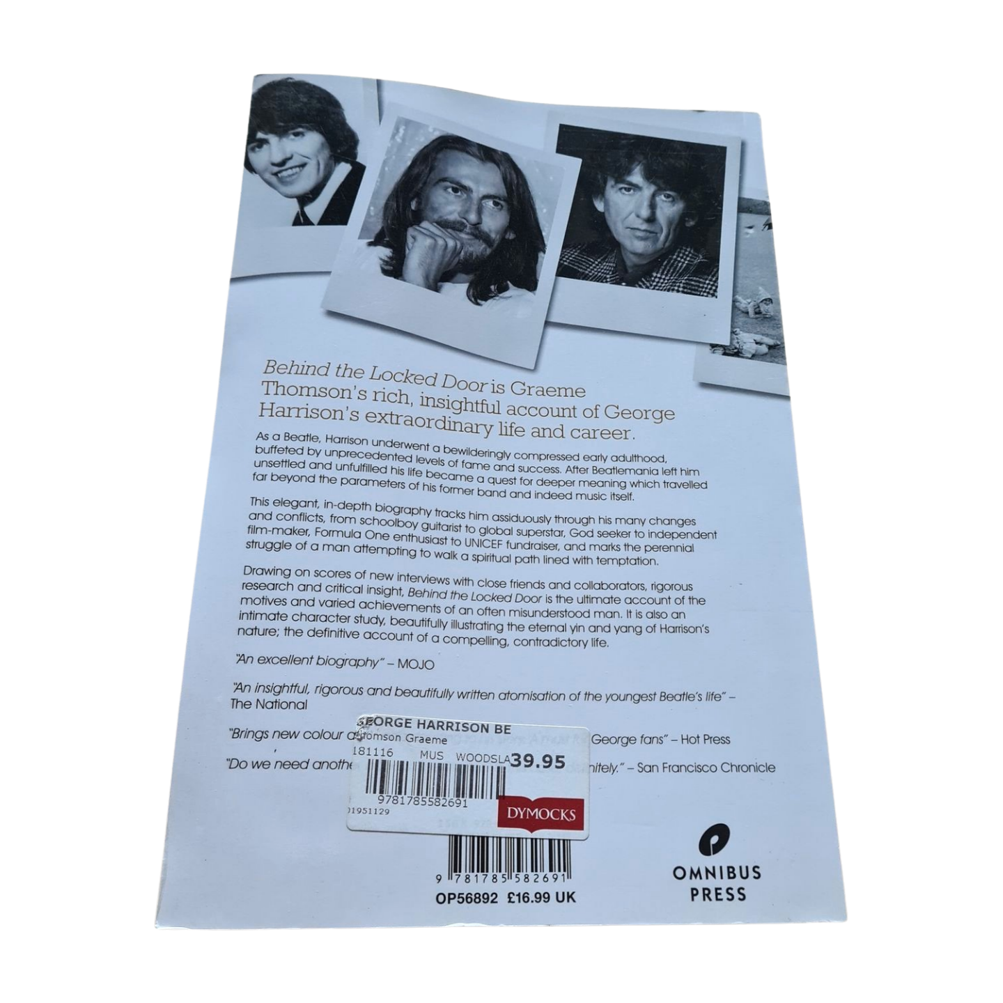 George Harrison (Beatles) - Behind The locked Door - Paperback Book - Sound Hound Records