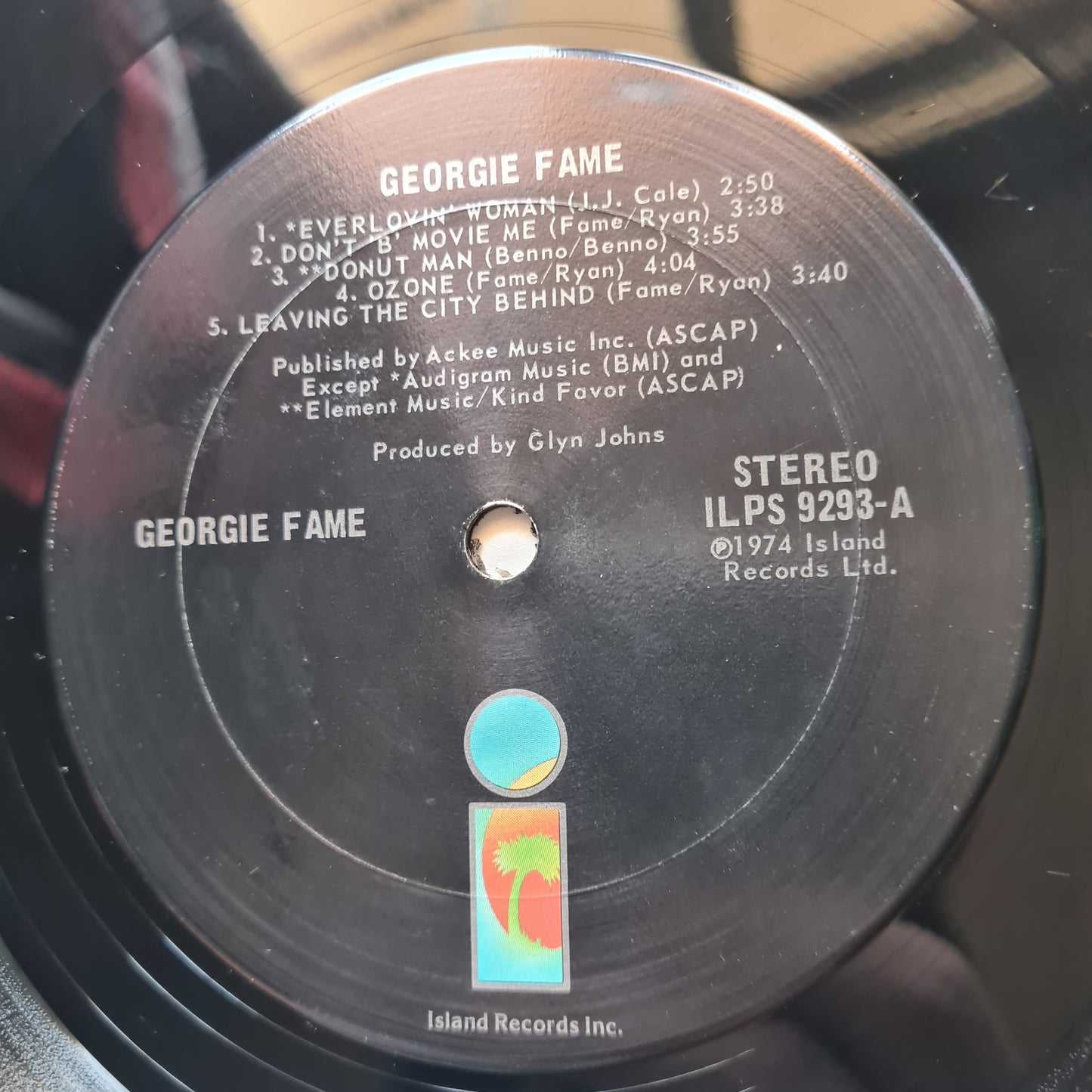 Georgie Fame – Georgie Fame - 1974 - Vinyl Record LP - Sound Hound Records