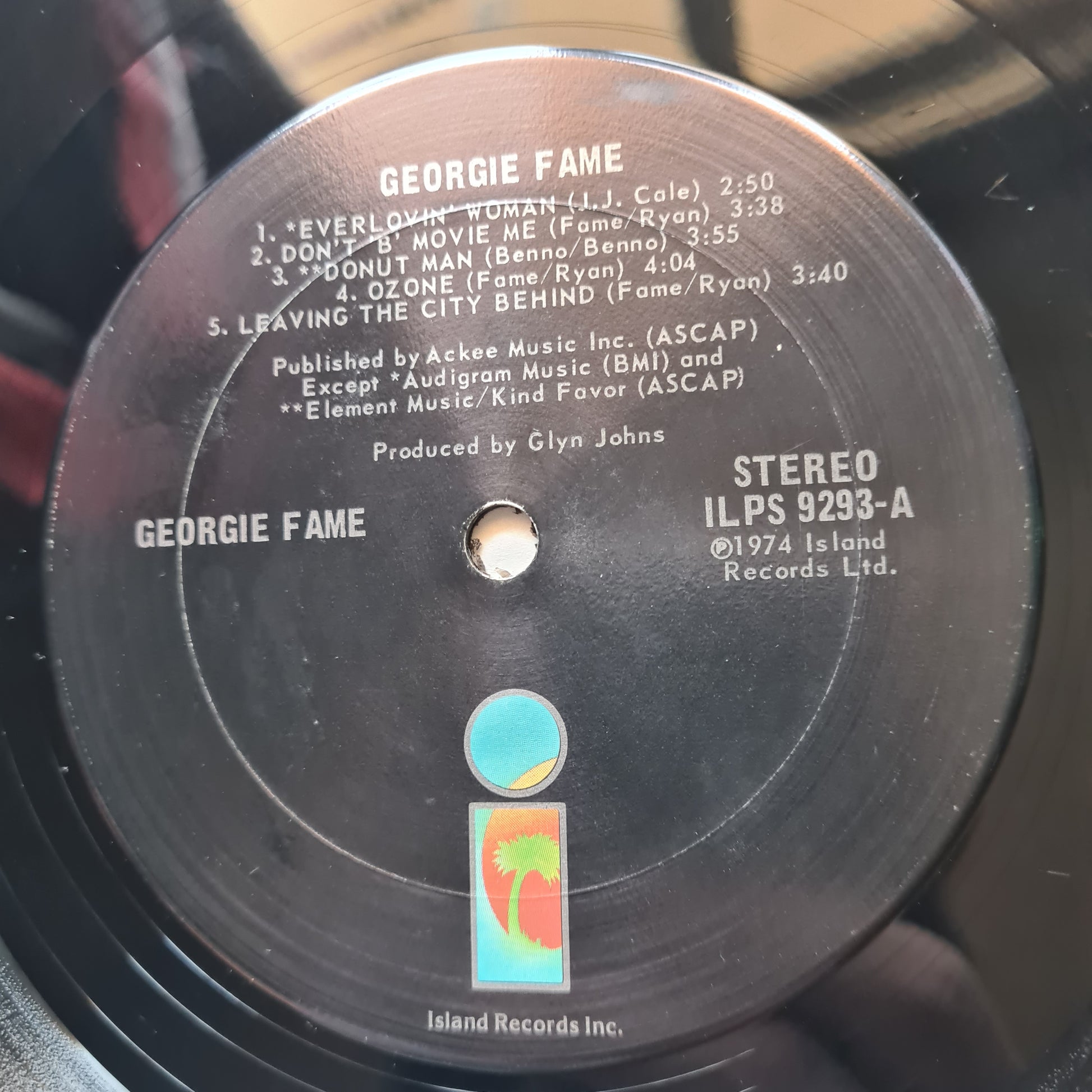 Georgie Fame – Georgie Fame - 1974 - Vinyl Record LP - Sound Hound Records