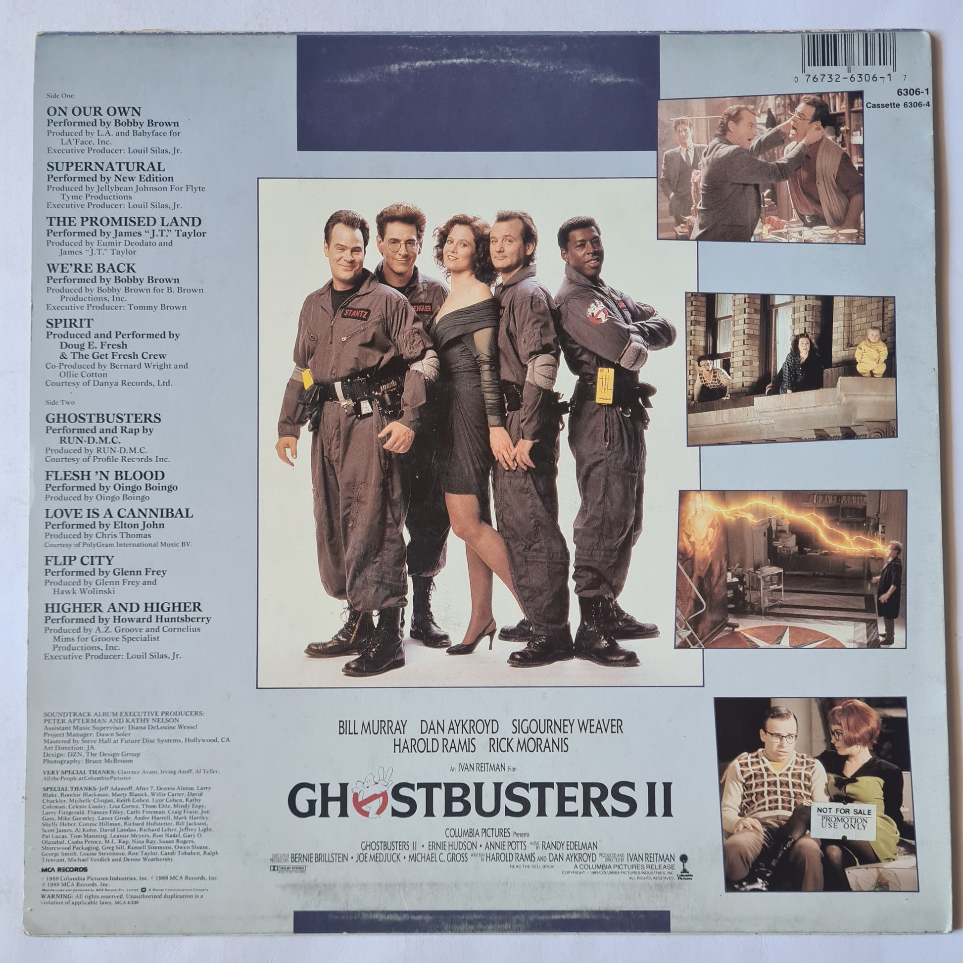 Ghostbusters II – Original Soundtrack - 1989 - Vinyl Record LP - Sound Hound Records