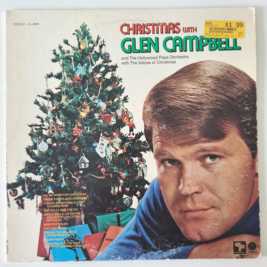 Glen Campbell – Christmas With Glen Campbell And The Hollywood Pops Orchestra With The Voices Of Christmas - 1968 (1971 USA Pressing) - Vinyl Record LP - Sound Hound Records