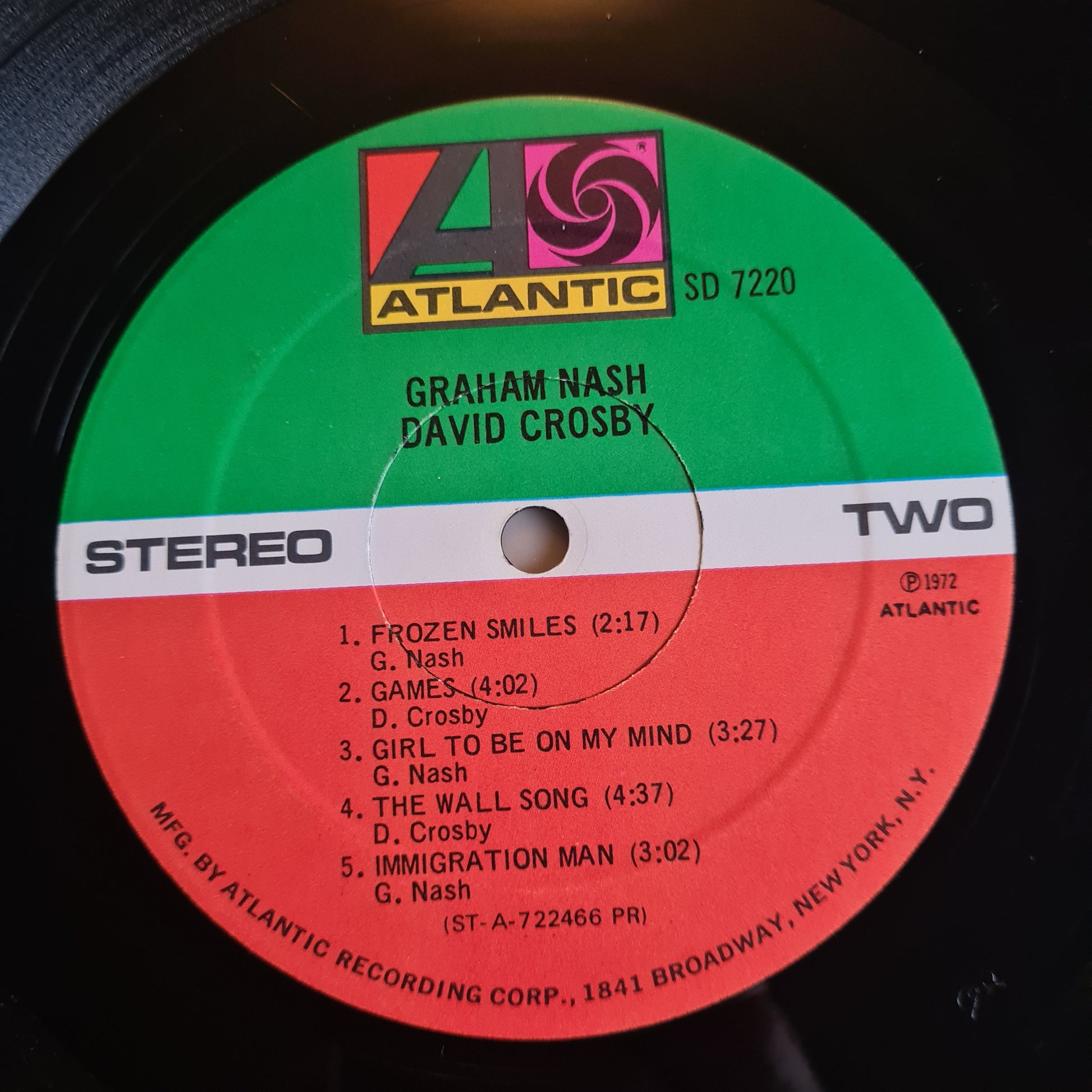 Graham Nash / David Crosby – Graham Nash / David Crosby - 1972 - Vinyl Record LP - Sound Hound Records