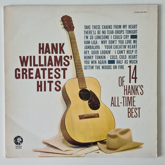 Hank Williams – Hank Williams’ Greatest Hits - 1971 (Canadian Pressing) - Vinyl Record LP - Sound Hound Records