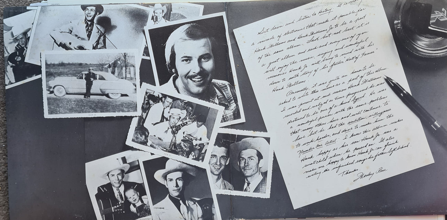 Hank Williams, Hank Williams Jr. – Insights Into Hank Williams In Song And Story - 1974 - Vinyl Record 2LP - Sound Hound Records