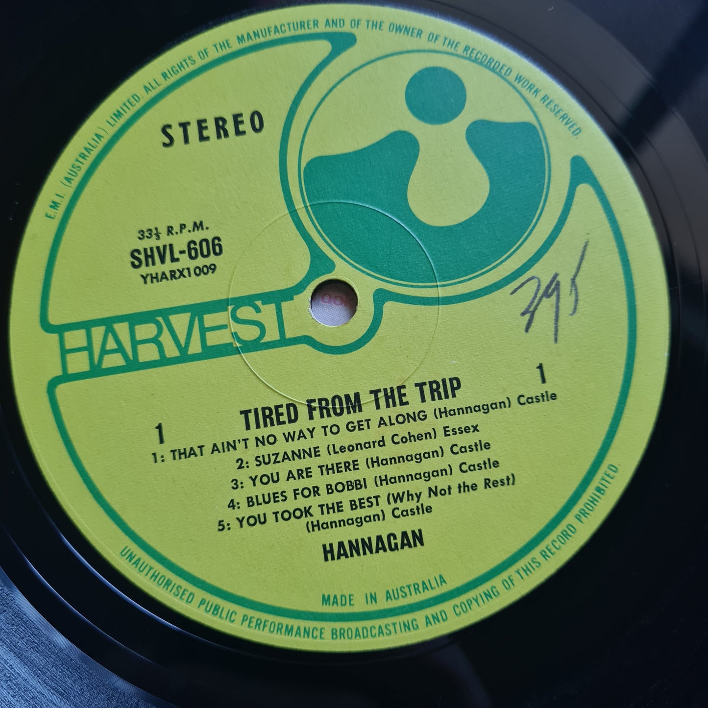 Hannagan (Terry Hannagan) - Tired From The Trip - 1971 - Vinyl Record LP - Sound Hound Records