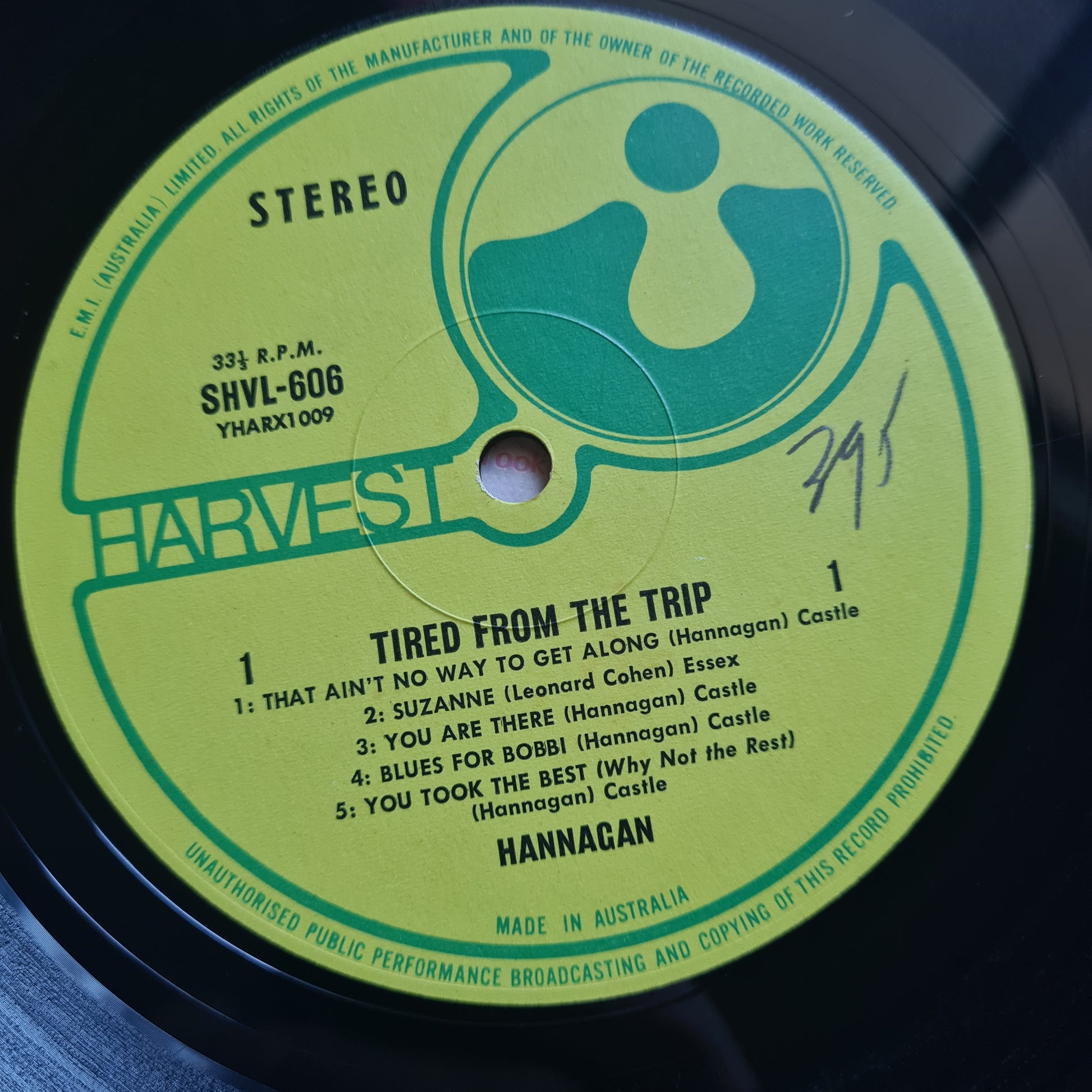 Hannagan (Terry Hannagan) - Tired From The Trip - 1971 - Vinyl Record LP - Sound Hound Records