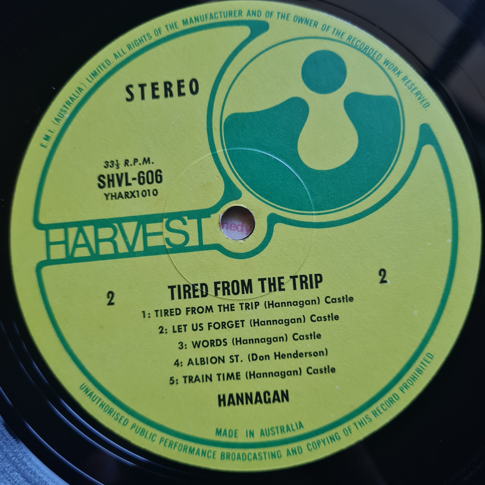 Hannagan (Terry Hannagan) - Tired From The Trip - 1971 - Vinyl Record LP - Sound Hound Records