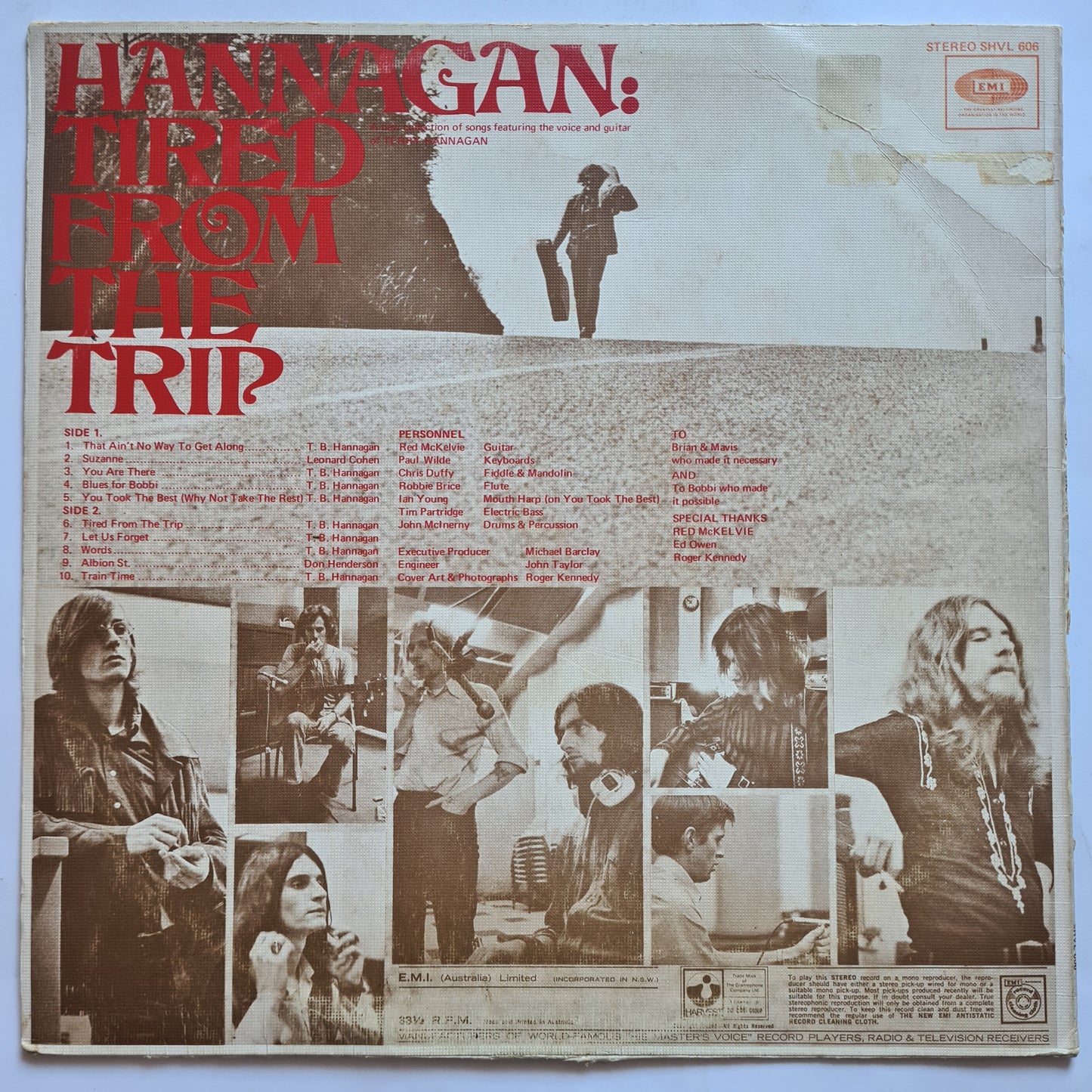 Hannagan (Terry Hannagan) - Tired From The Trip - 1971 - Vinyl Record LP - Sound Hound Records