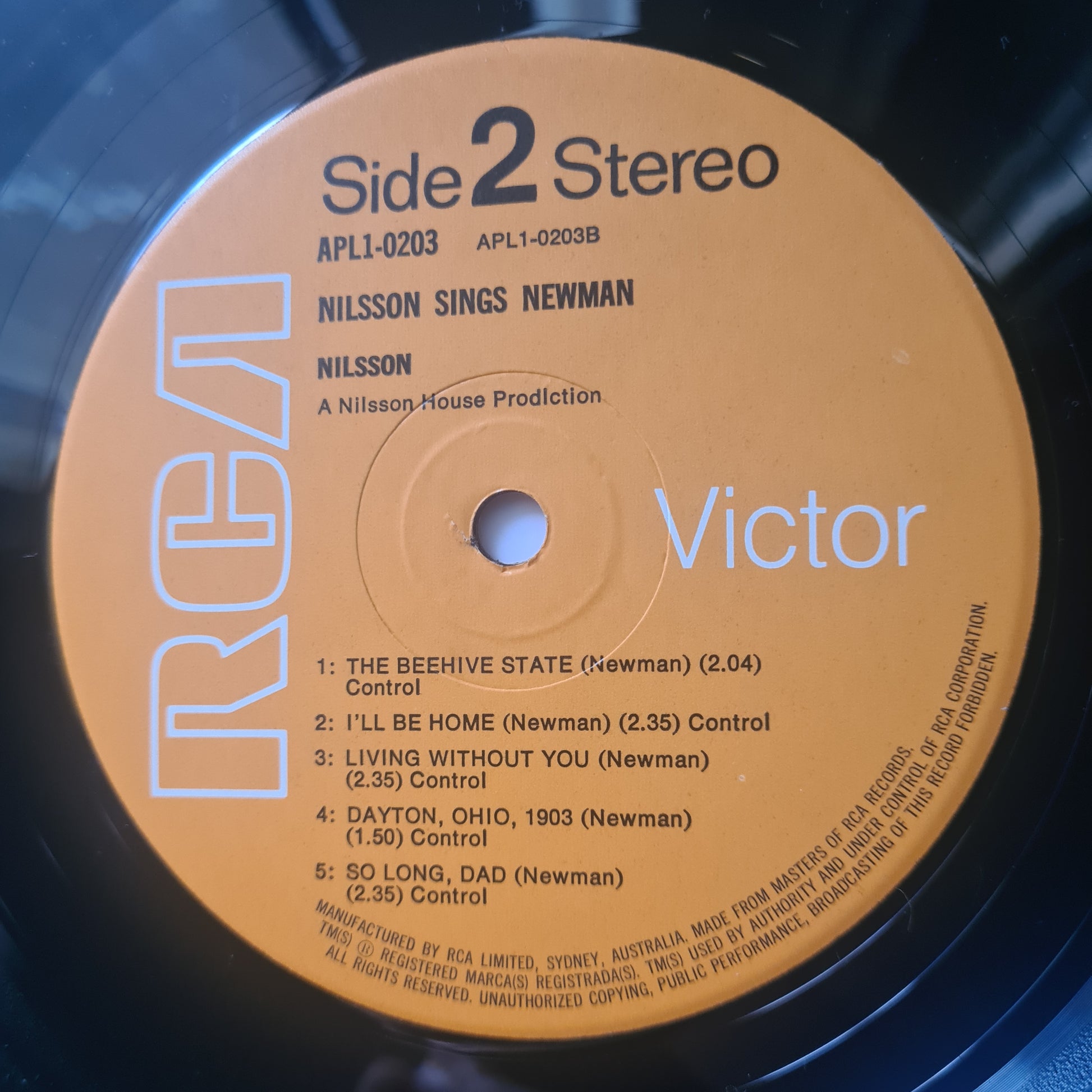 Harry Nilsson & Randy Newman – Nilsson Sings Newman - 1973 - Vinyl Record LP - Sound Hound Records