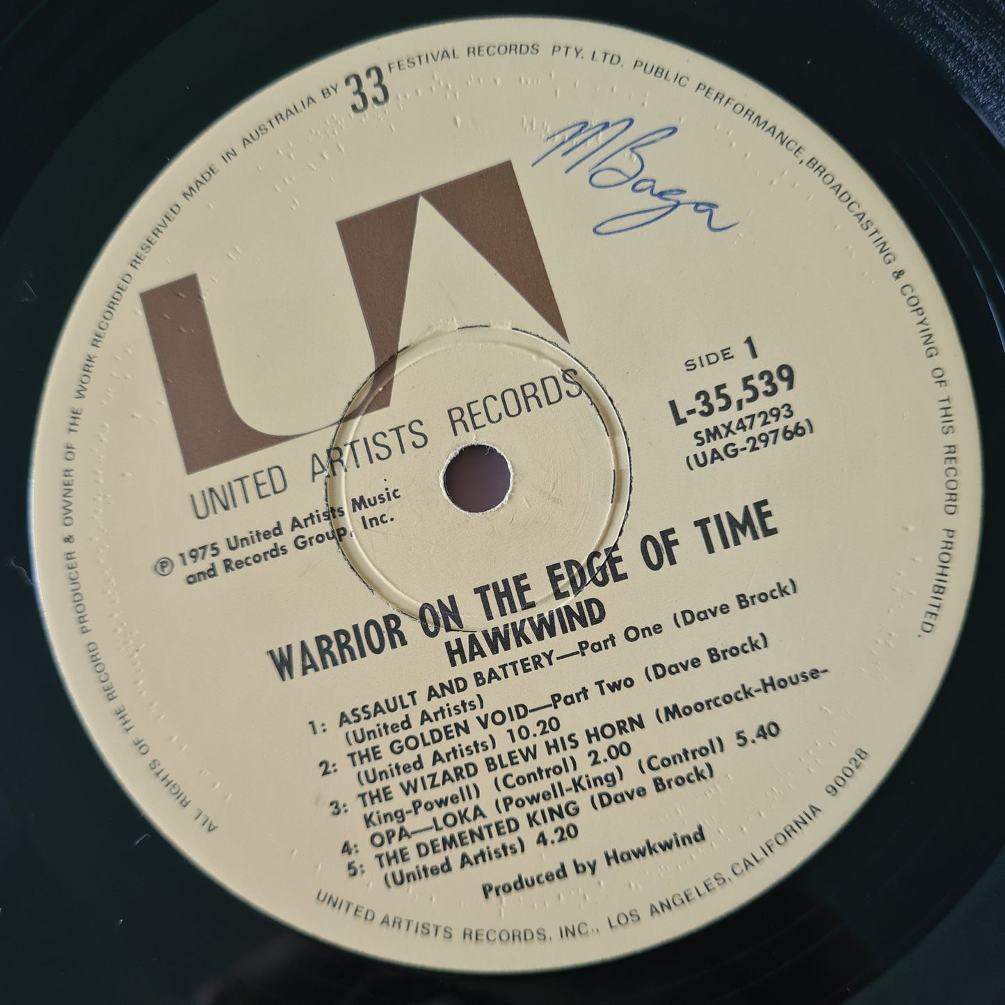 Hawkwind – Warrior On The Edge Time - 1975 - Vinyl Record LP - Sound Hound Records