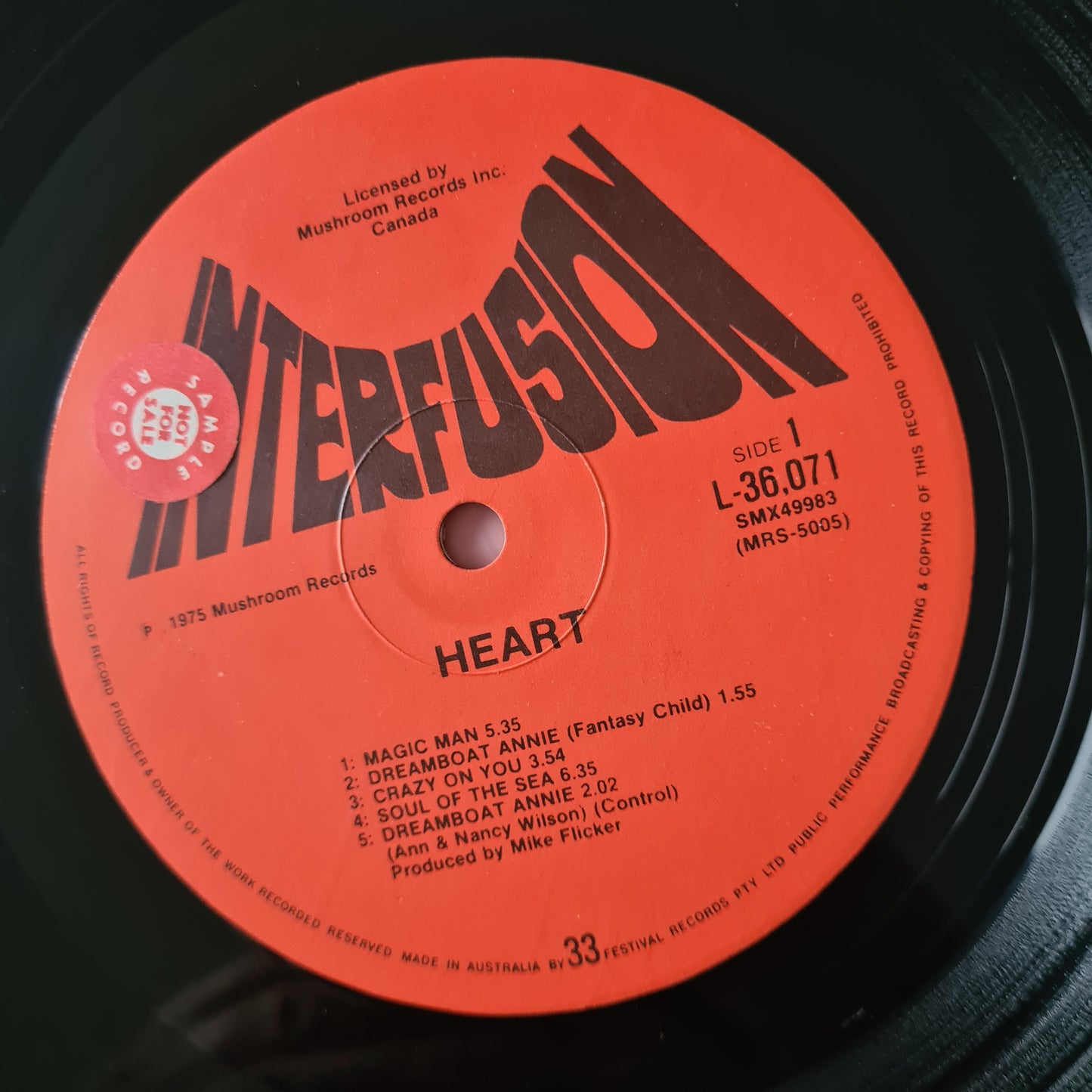 Heart – Dreamboat Annie - 1975 (1976 Australian Pressing) - Vinyl Record LP - Sound Hound Records
