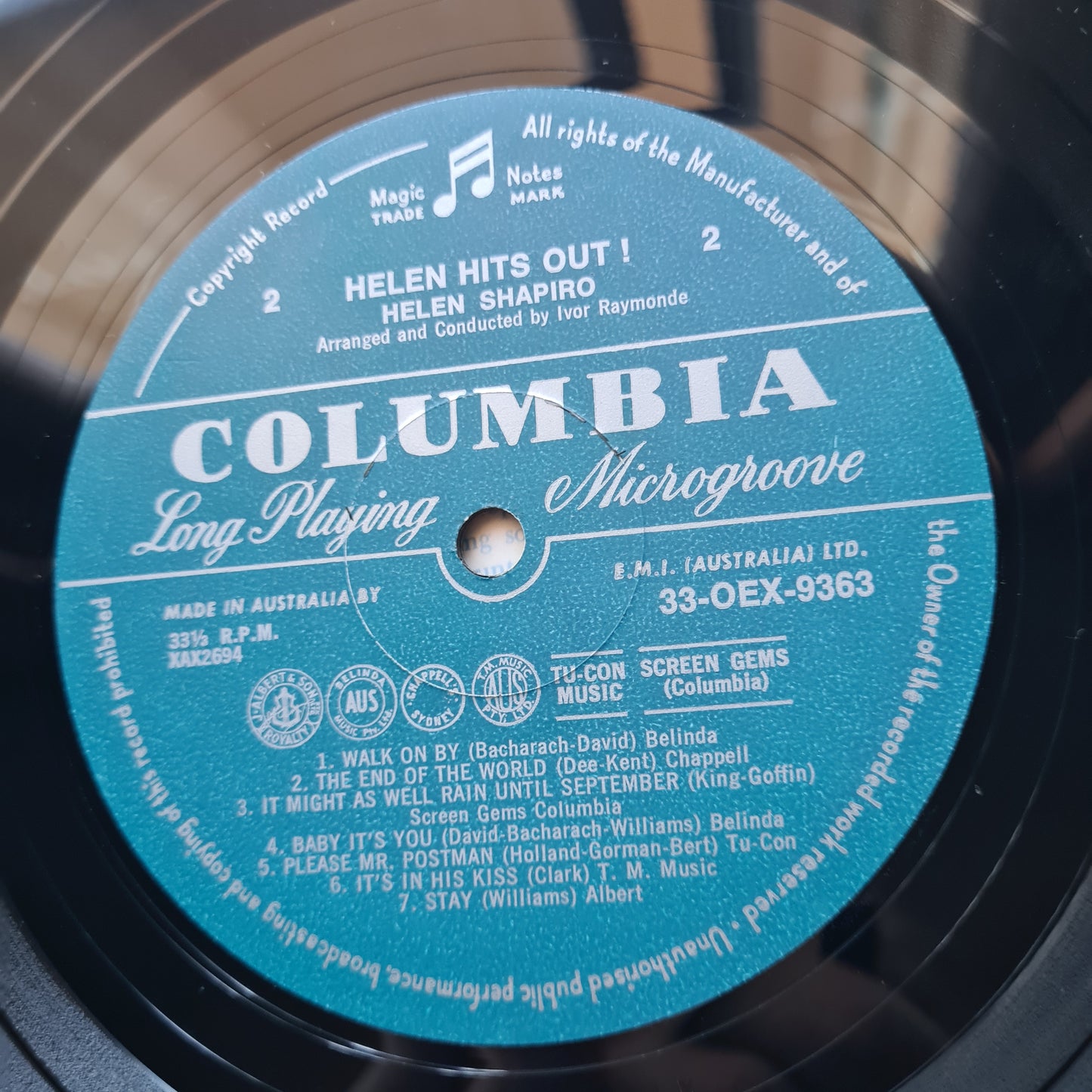 Helen Shapiro – Helen Hits Out - 1964 (MONO 1st Pressing) - Vinyl Record LP - Sound Hound Records