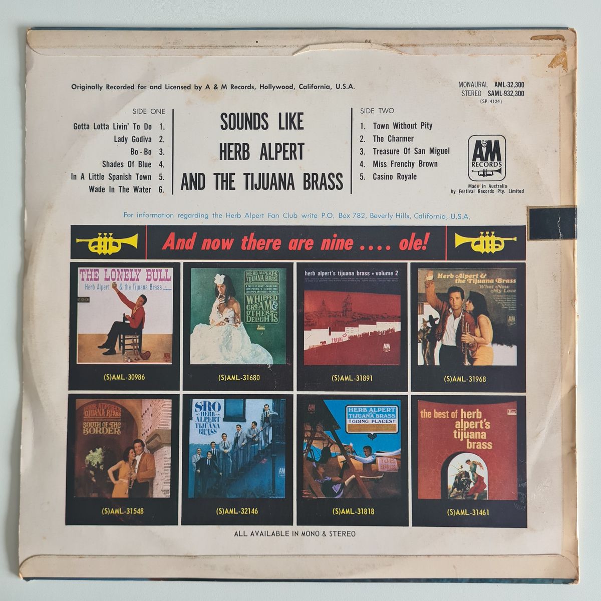 Herb Alpert & The Tijuana Brass – Sounds Like...Herb Alpert & The Tijuana Brass - 1967 - Vinyl Record LP