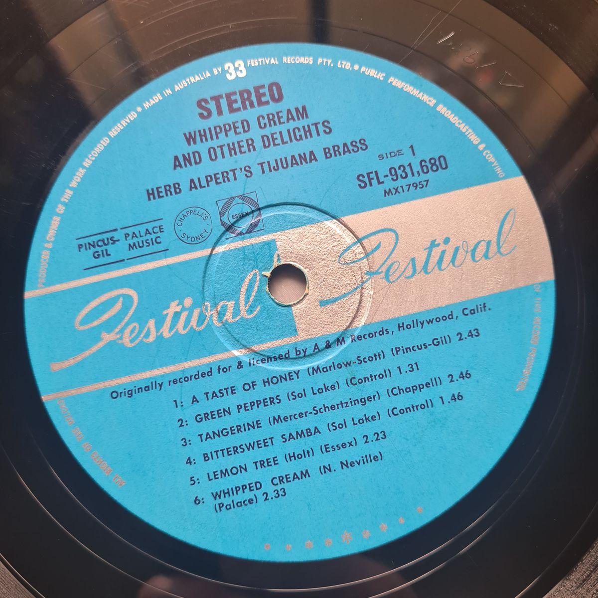 Herb Alpert's Tijuana Brass – Whipped Cream & Other Delights -1965 (1966 Australian Stereo Pressing) - Vinyl Record LP