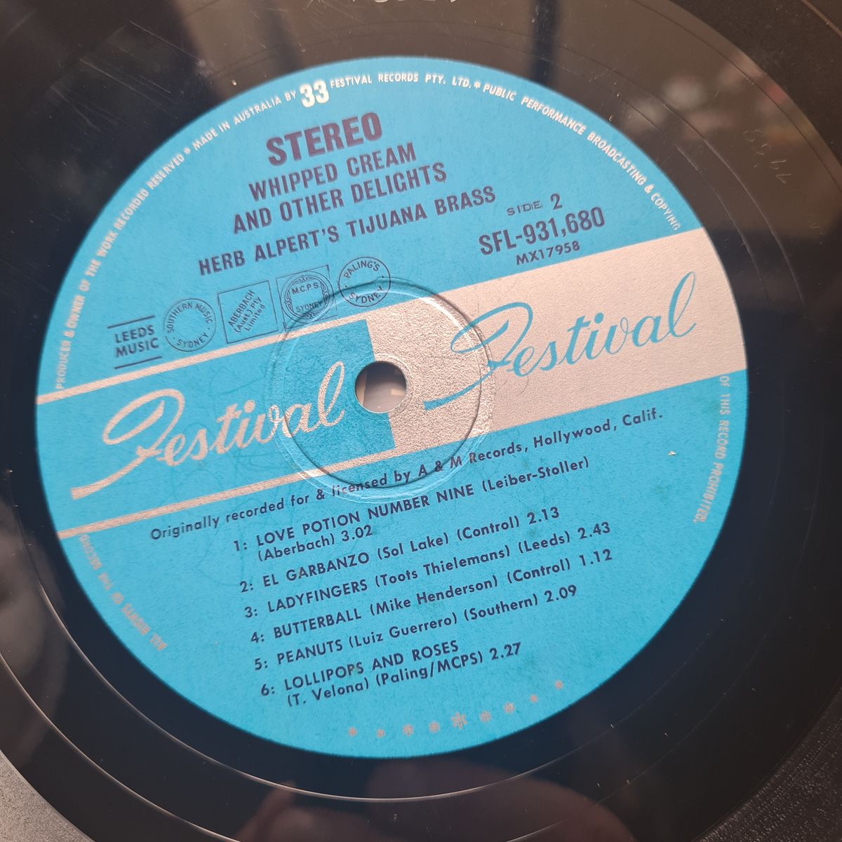 Herb Alpert's Tijuana Brass – Whipped Cream & Other Delights -1965 (1966 Australian Stereo Pressing) - Vinyl Record LP