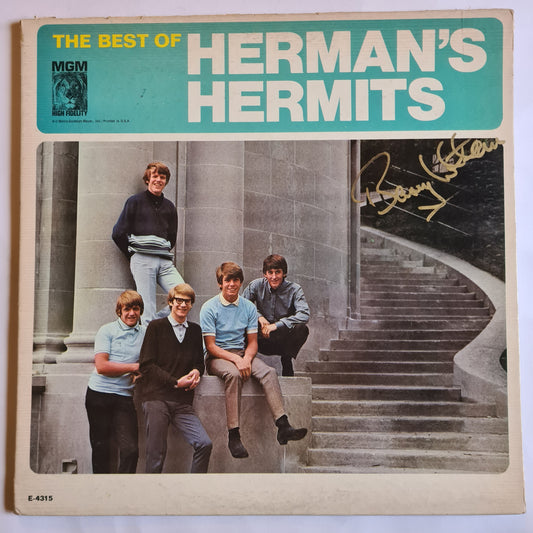 Herman's Hermits – The Best Of Herman's Hermits *SIGNED by: Barry Whitwam* - 1965 - Vinyl Record LP - Sound Hound Records
