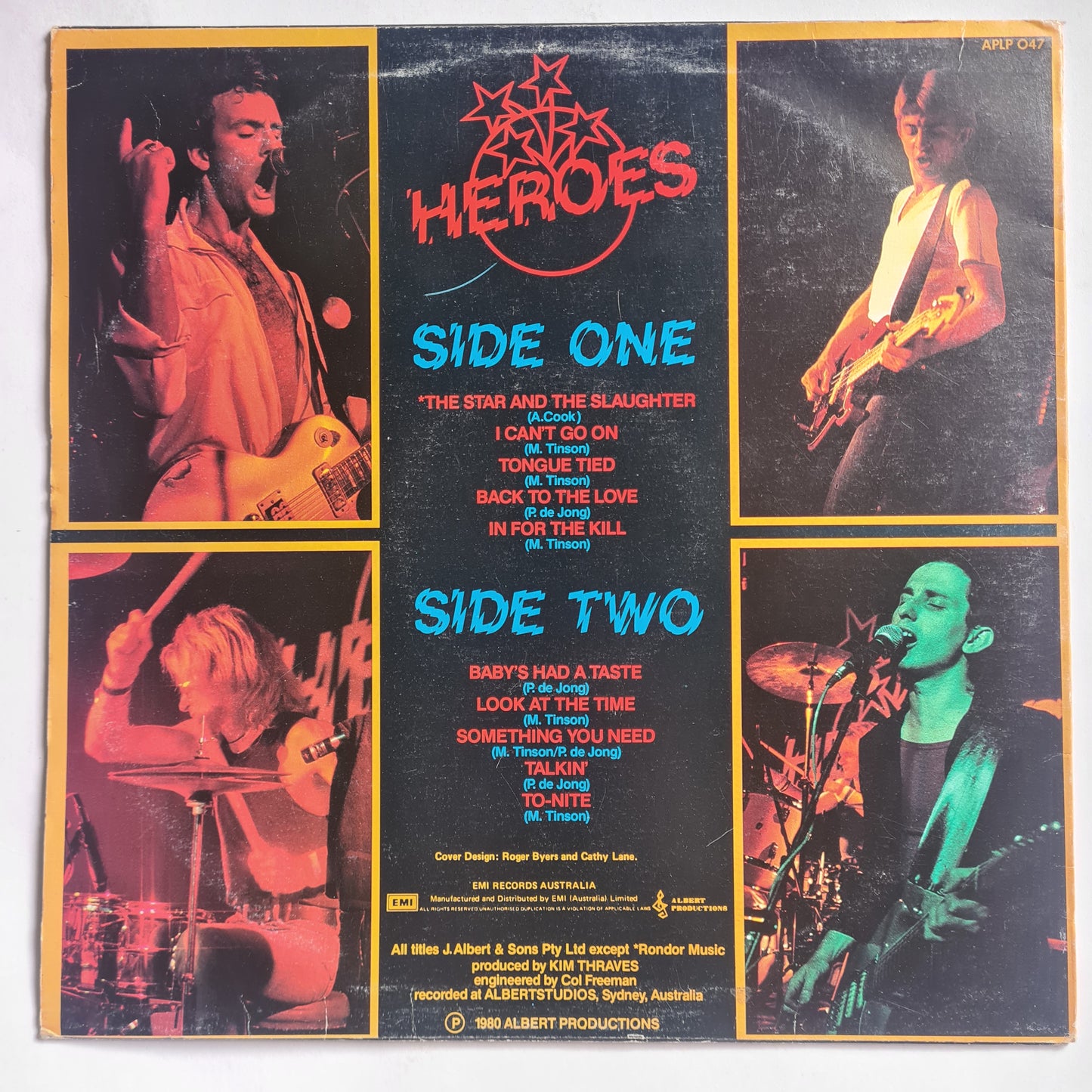 Heroes – Heroes - 1980 - Vinyl Record LP - Sound Hound Records