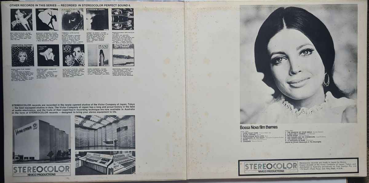 Hiroshi Matsumoto & The Bluenights – Bossa Nova Film Themes - Vinyl Record LP