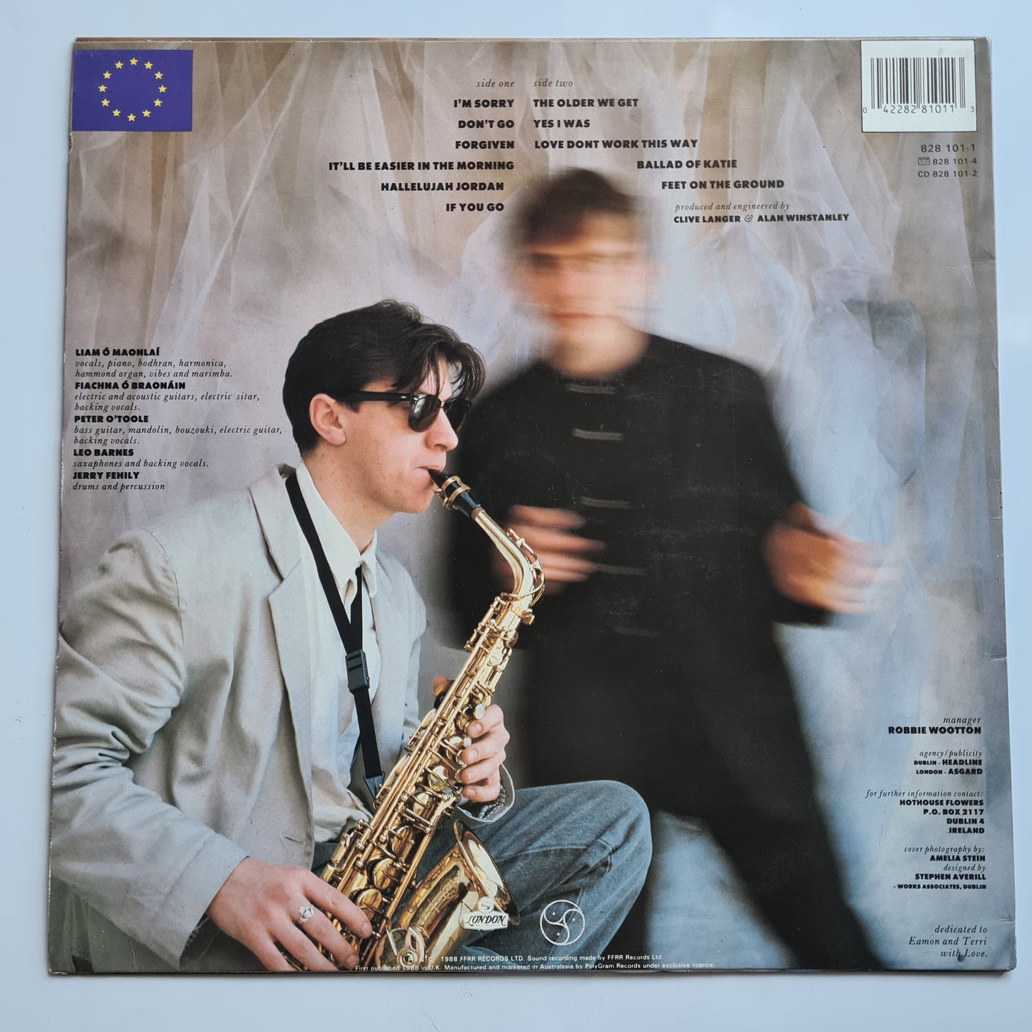 Hothouse Flowers – People - 1988 - Vinyl Record LP - Sound Hound Records