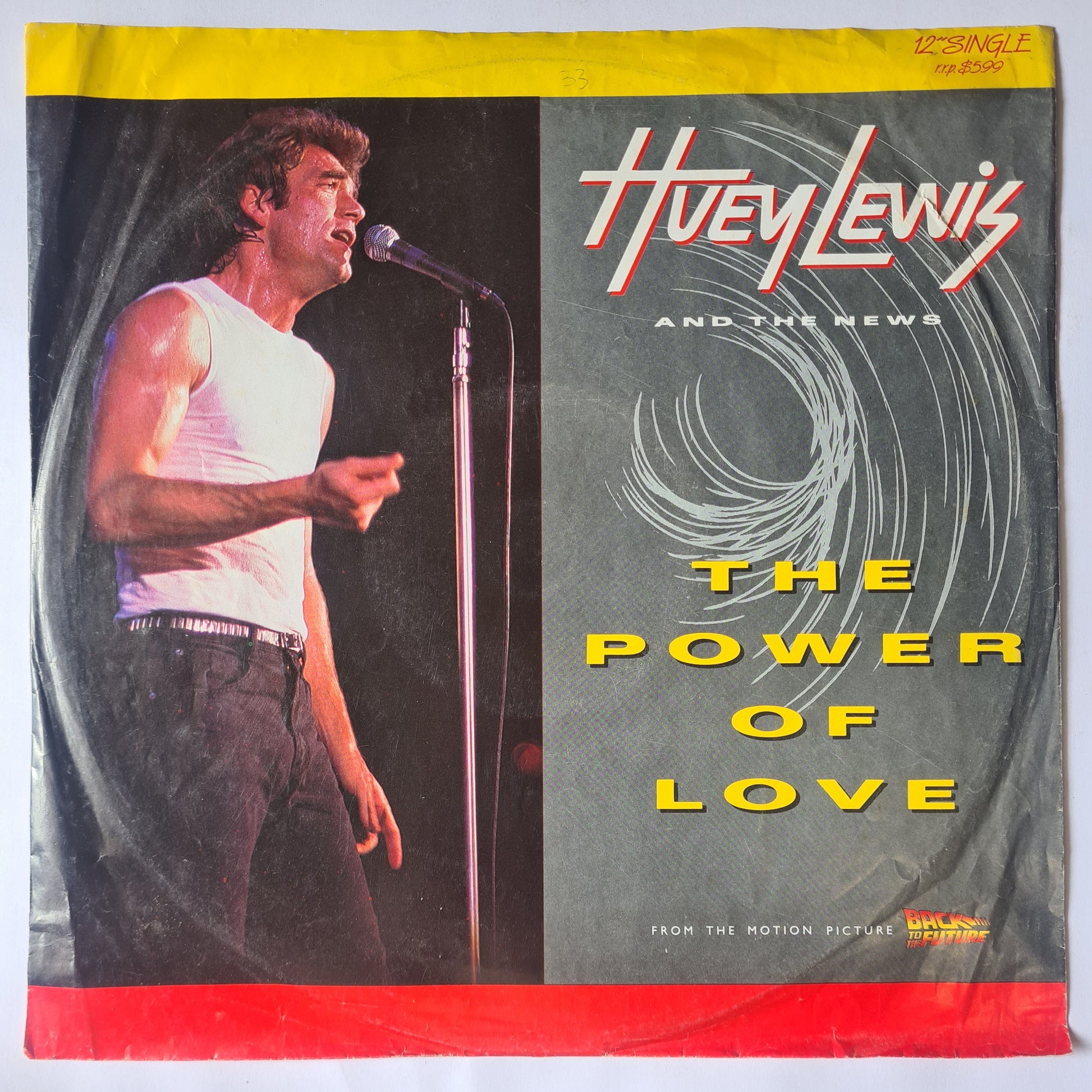 Huey Lewis & The News – The Power Of Love (Back To The Future Maxi Single) - 1985 - Vinyl Record 12" Single - Sound Hound Records