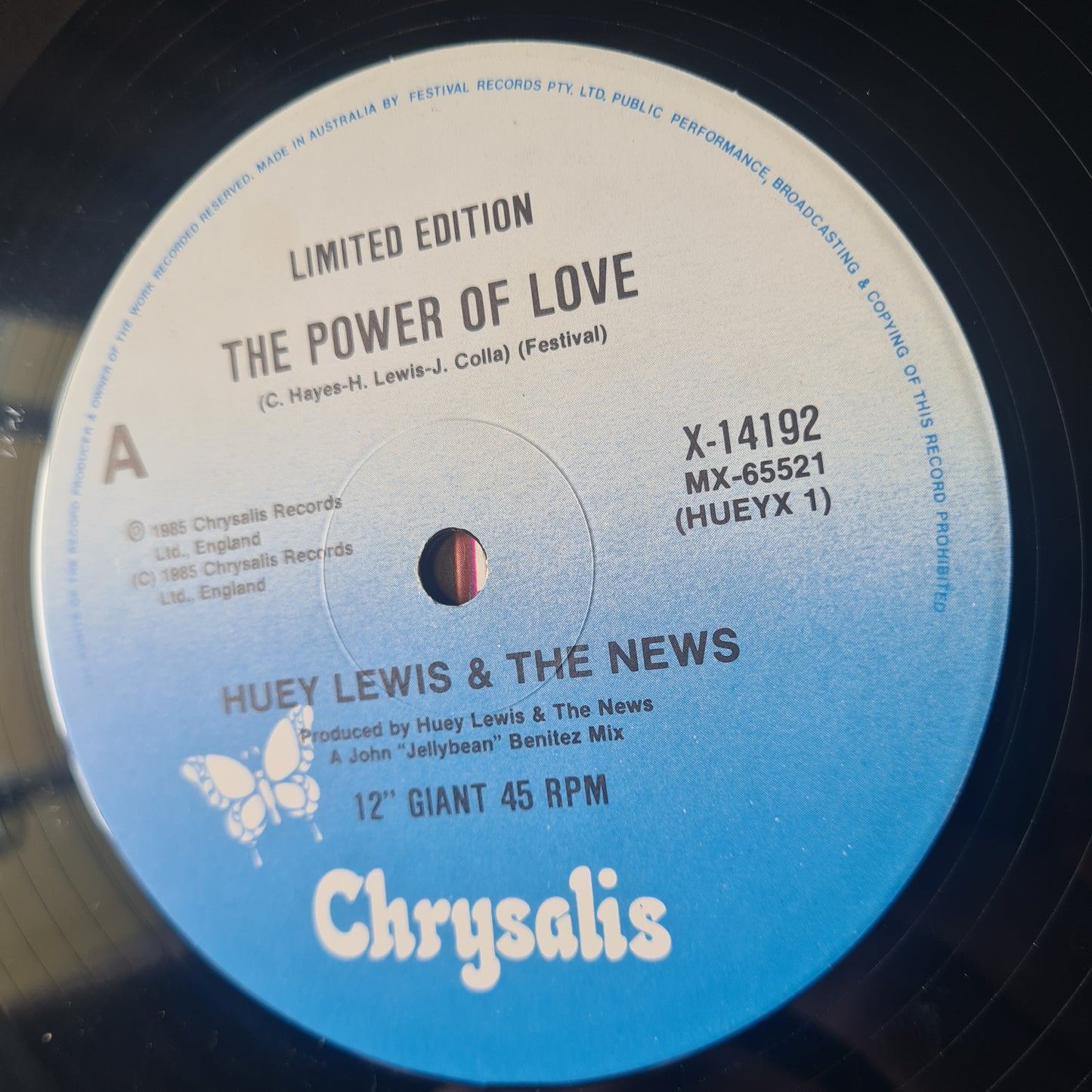 Huey Lewis & The News – The Power Of Love (Back To The Future Maxi Single) - 1985 - Vinyl Record 12" Single - Sound Hound Records