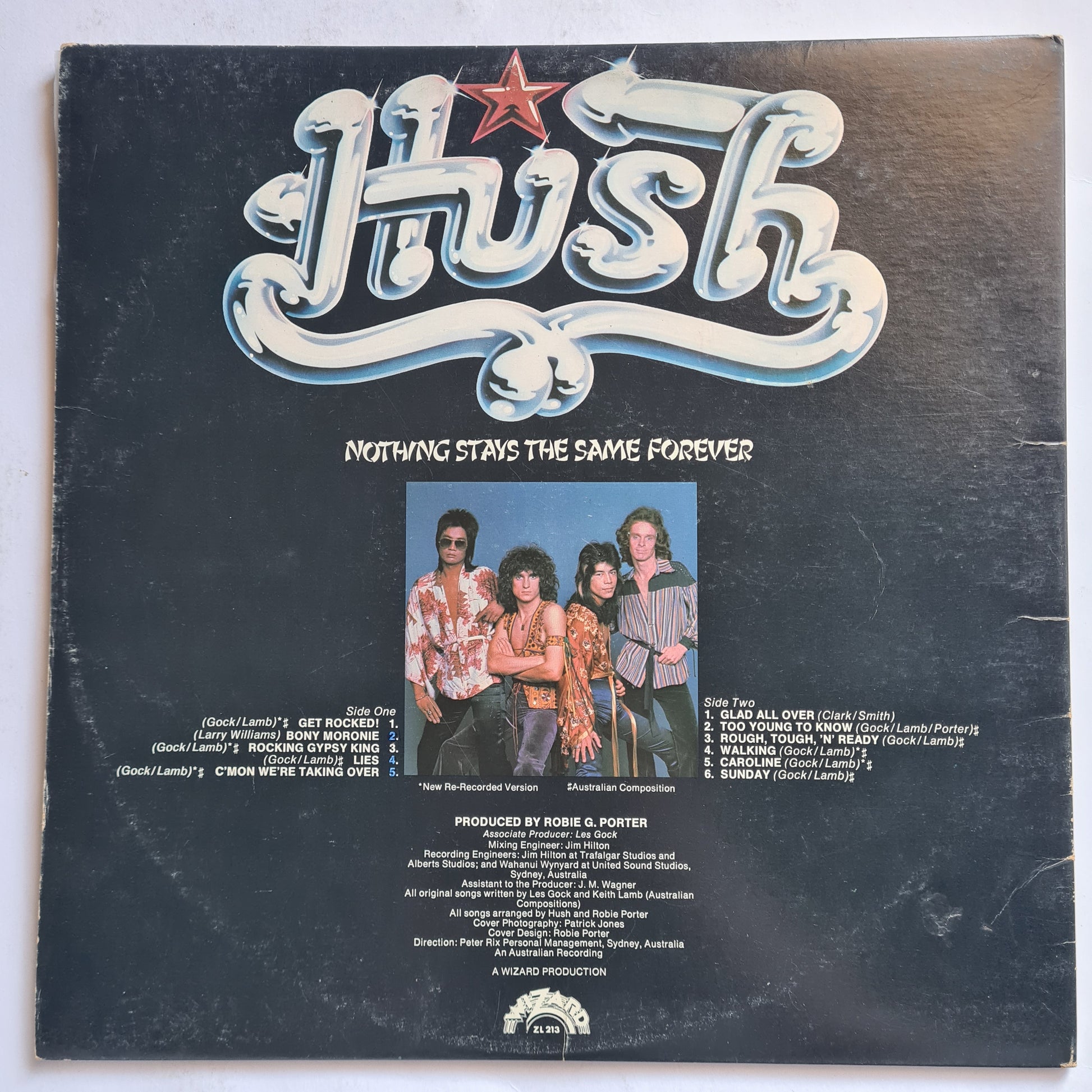 Hush – Nothing Stays The Same Forever - 1976 (Gatefold) - Vinyl Record LP - Sound Hound Records
