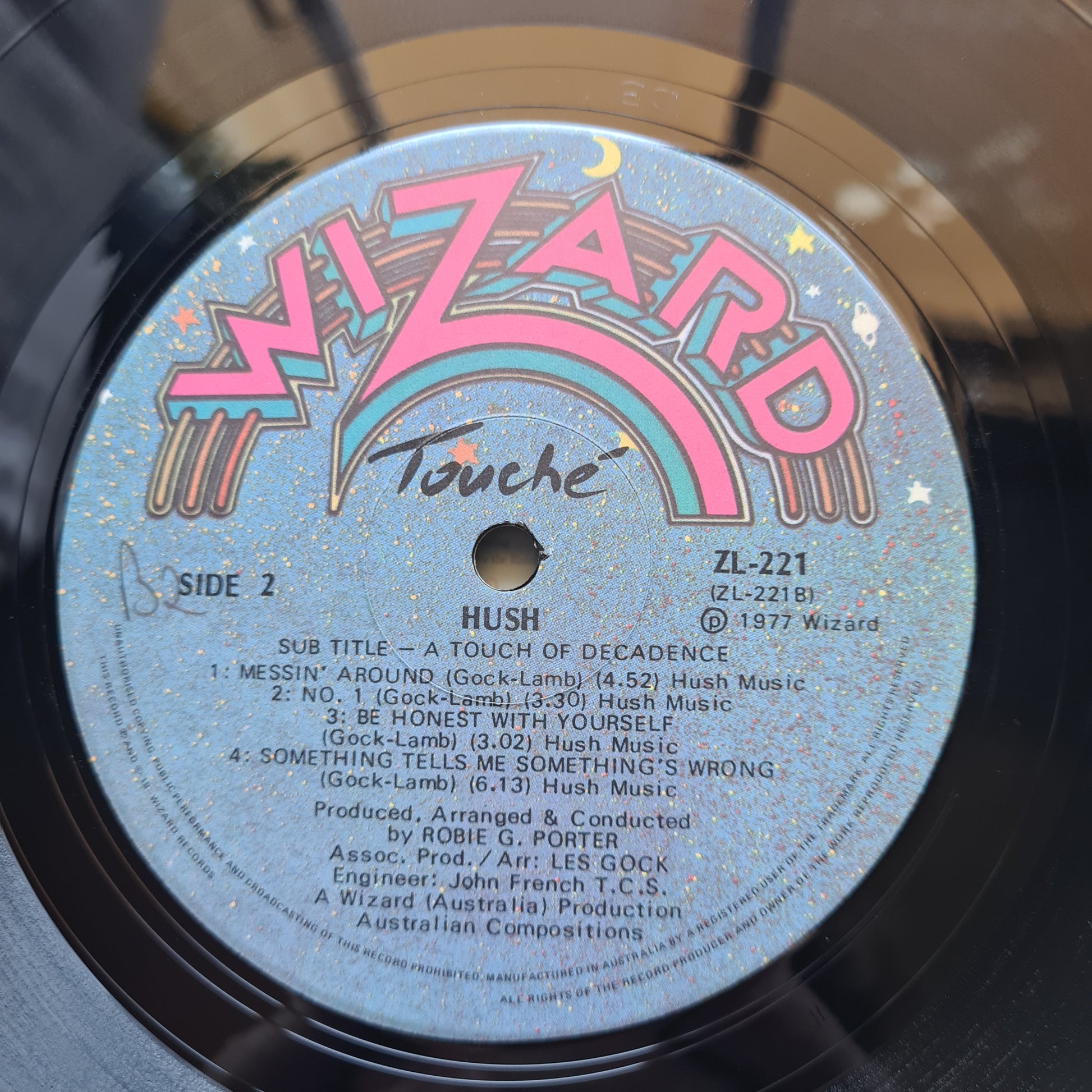 Hush – Touche' -1977 - Vinyl Record LP - Sound Hound Records