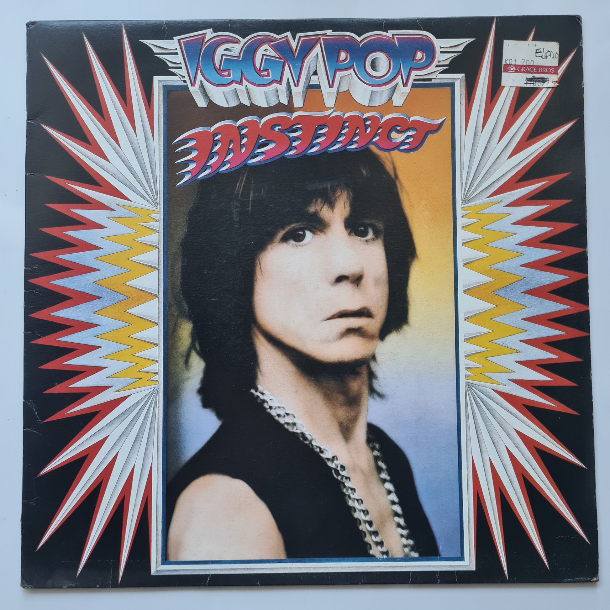 Iggy Pop – Instinct - 1988 - Vinyl Record LP - Sound Hound Records