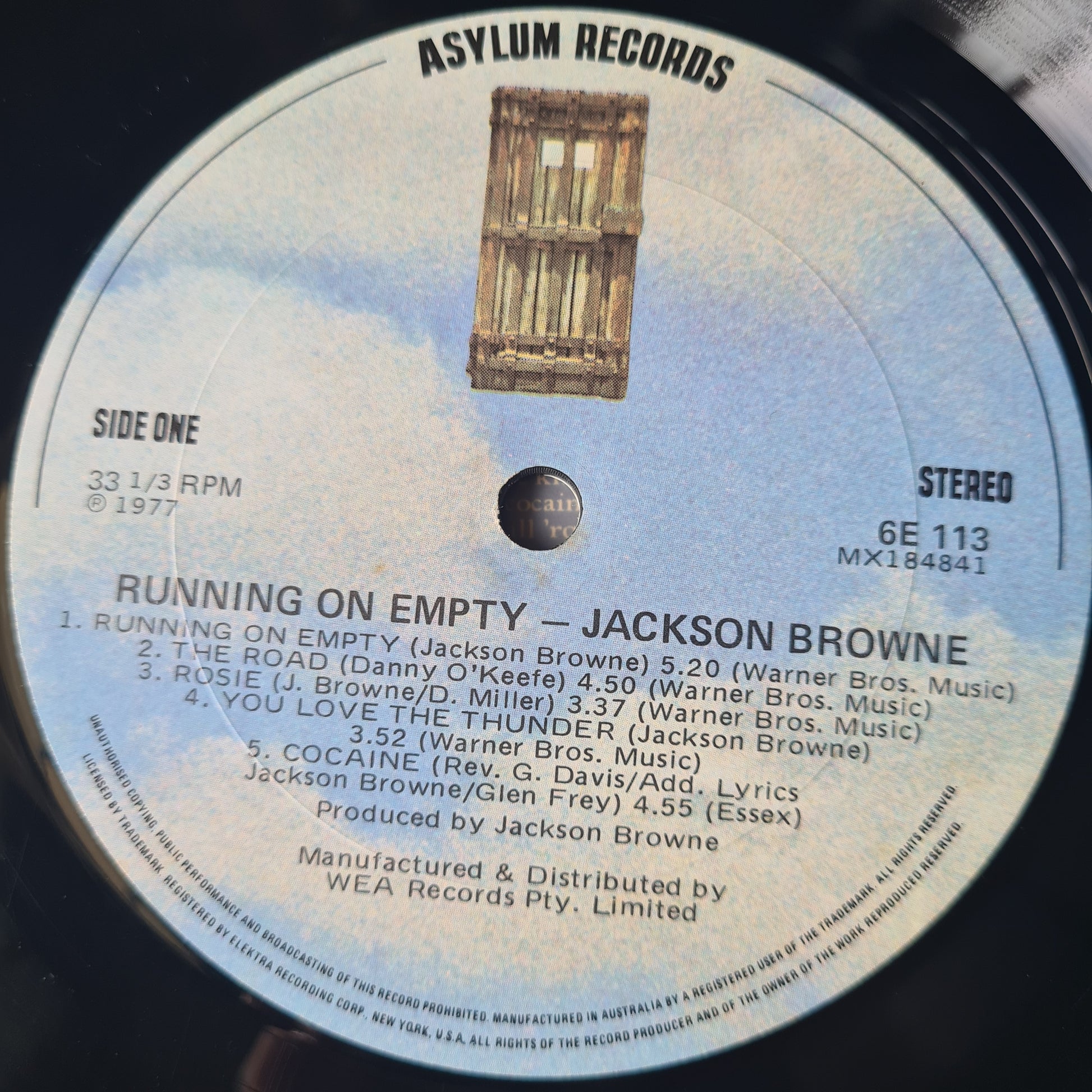 Jackson Browne – Running On Empty - 1977 - Vinyl Record LP - Sound Hound Records