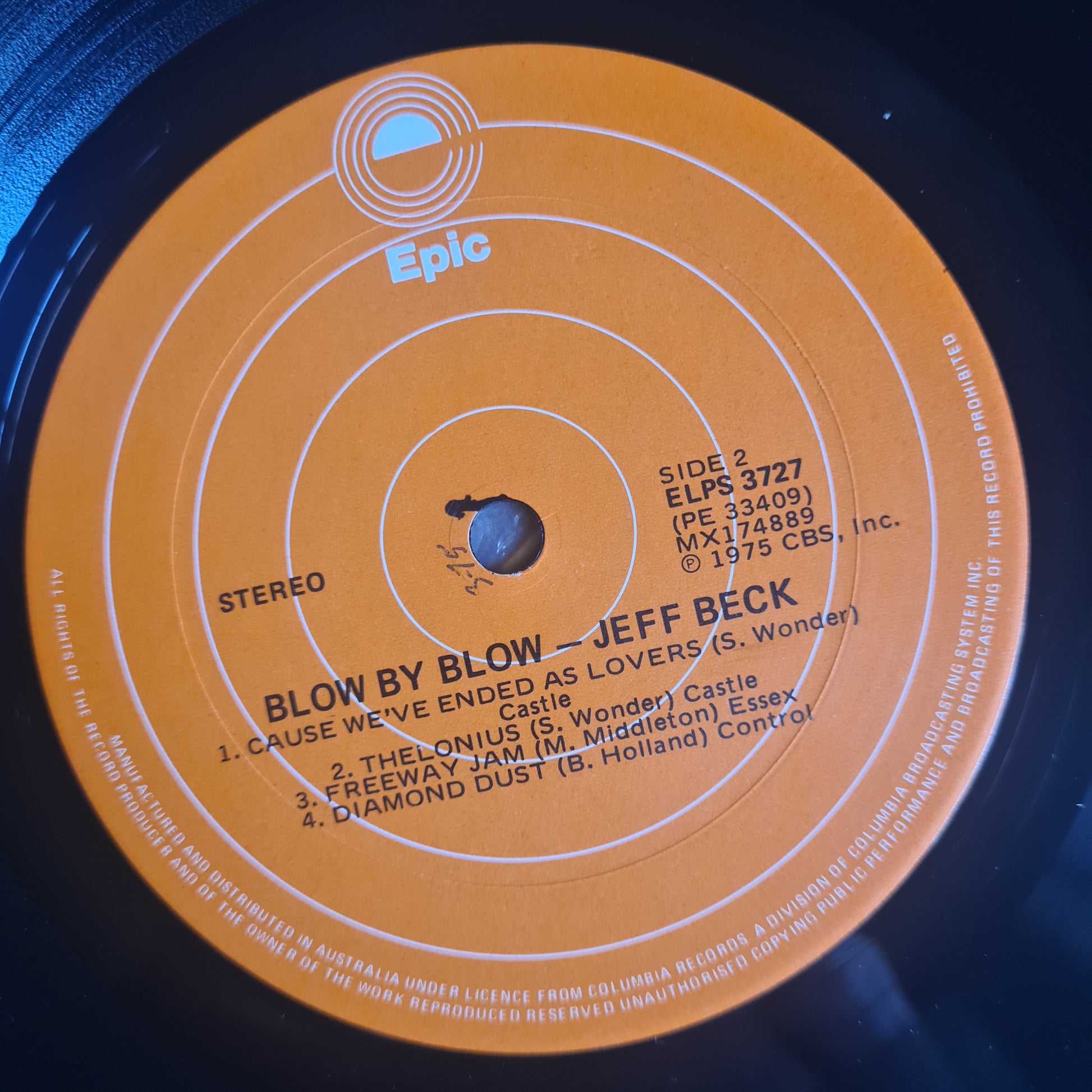 Jeff Beck – Blow By Blow - 1975 - Vinyl Record LP - Sound Hound Records