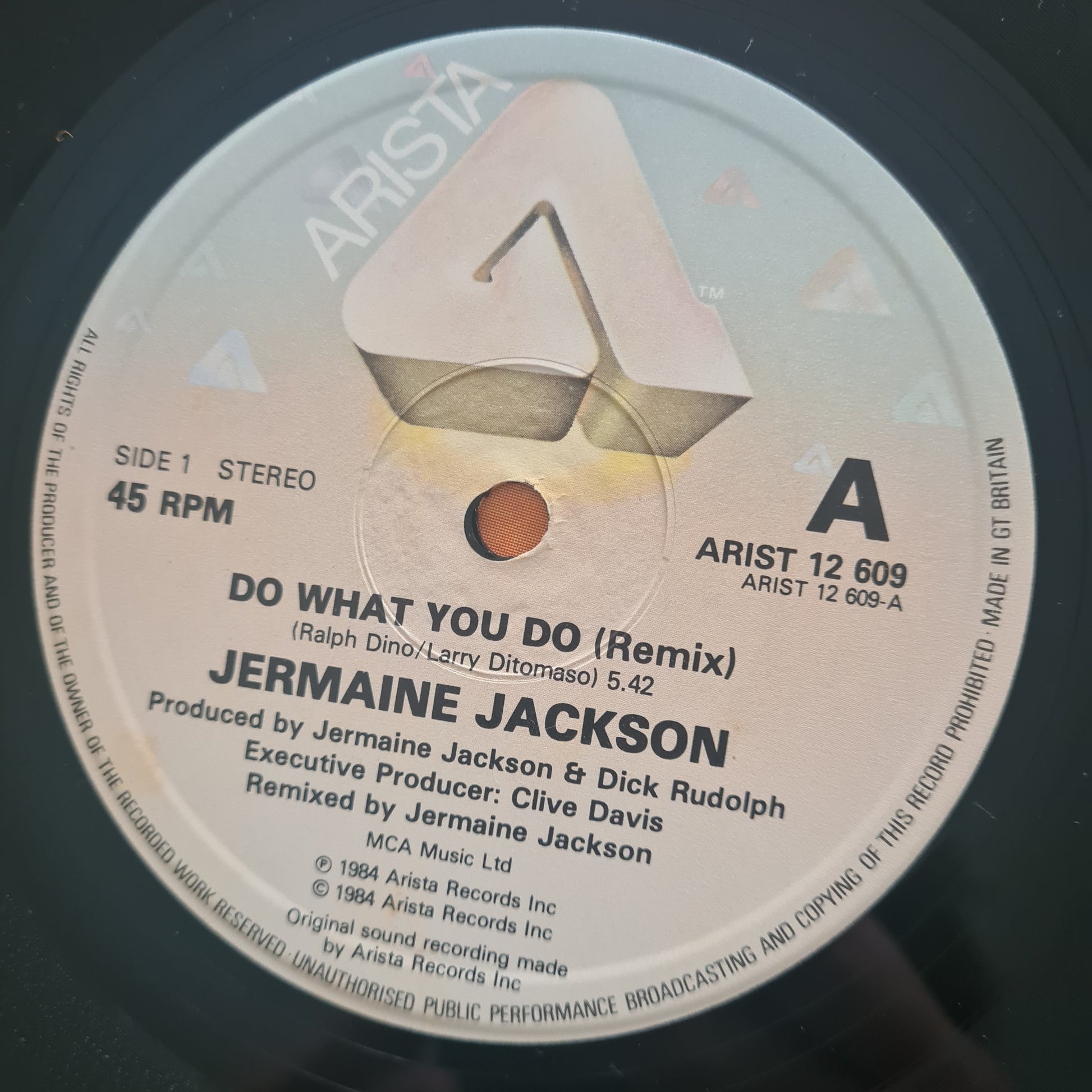 Jermaine Jackson – Do What You Do (Remix) - 1985 - Vinyl Record 12" Maxi Single - Sound Hound Records
