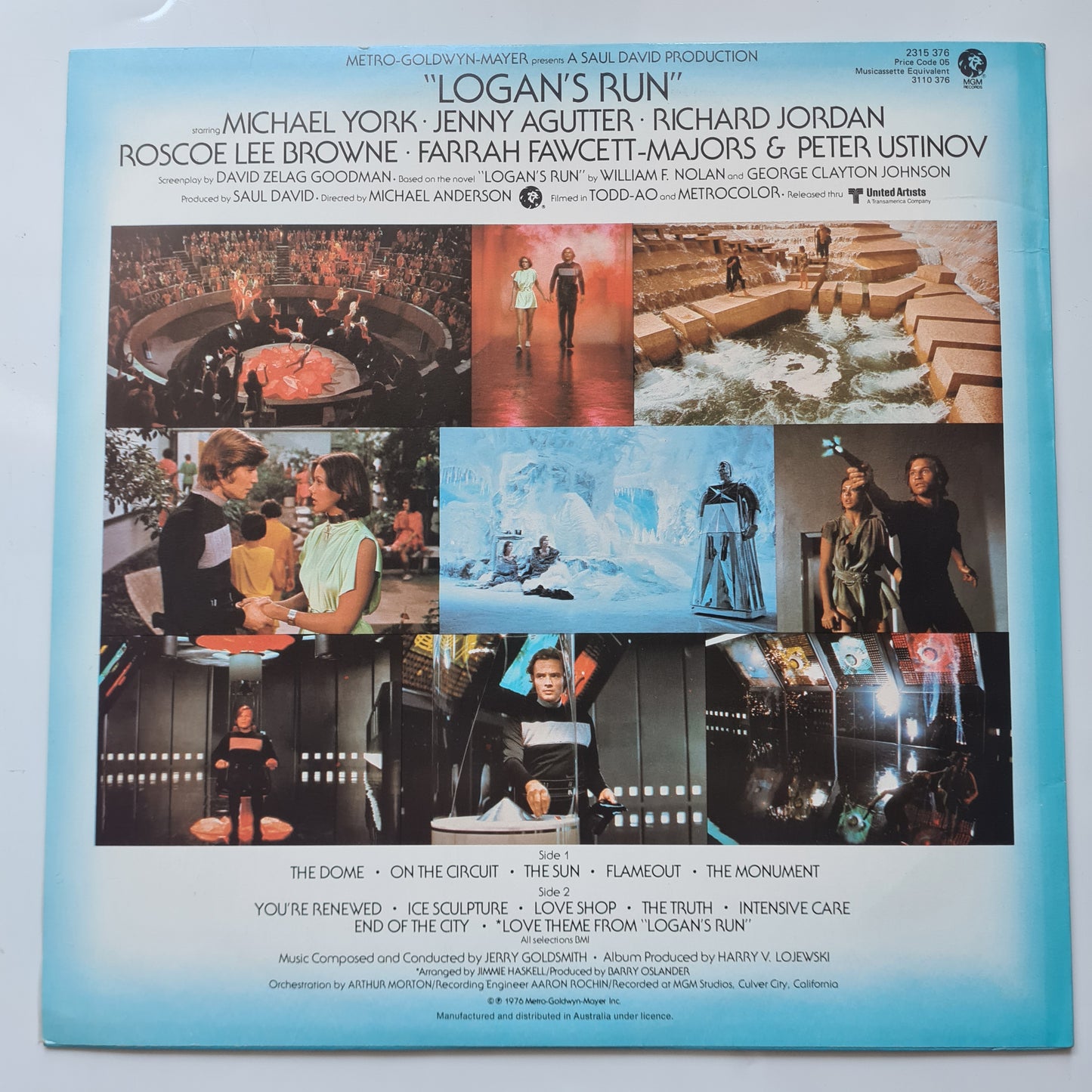 Jerry Goldsmith – Logan's Run (Original Motion Picture Soundtrack) - 1976 - Vinyl Record LP - Sound Hound Records