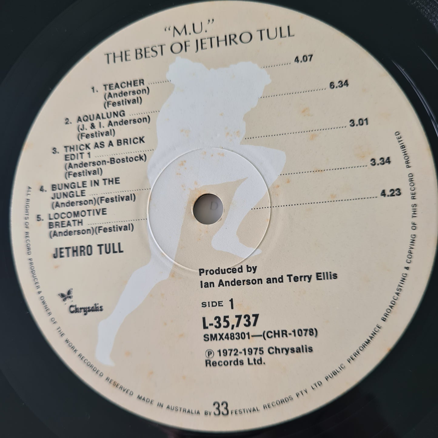 Jethro Tull – M.U. The Best Of Jethro Tull - 1976 - Vinyl Record LP - Sound Hound Records