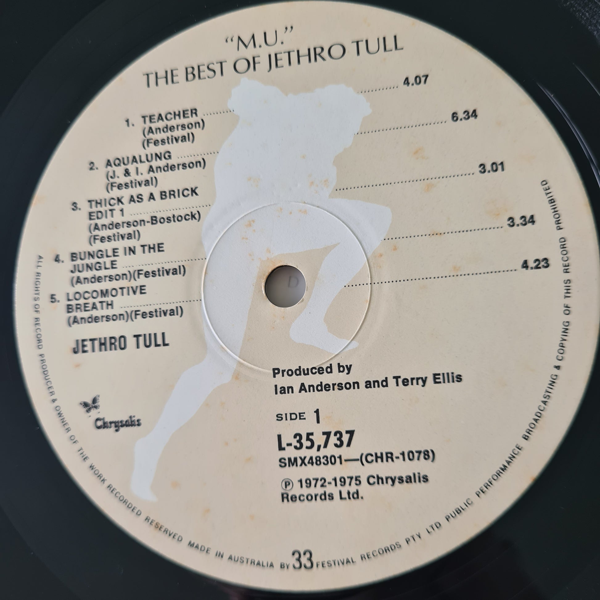 Jethro Tull – M.U. The Best Of Jethro Tull - 1976 - Vinyl Record LP - Sound Hound Records