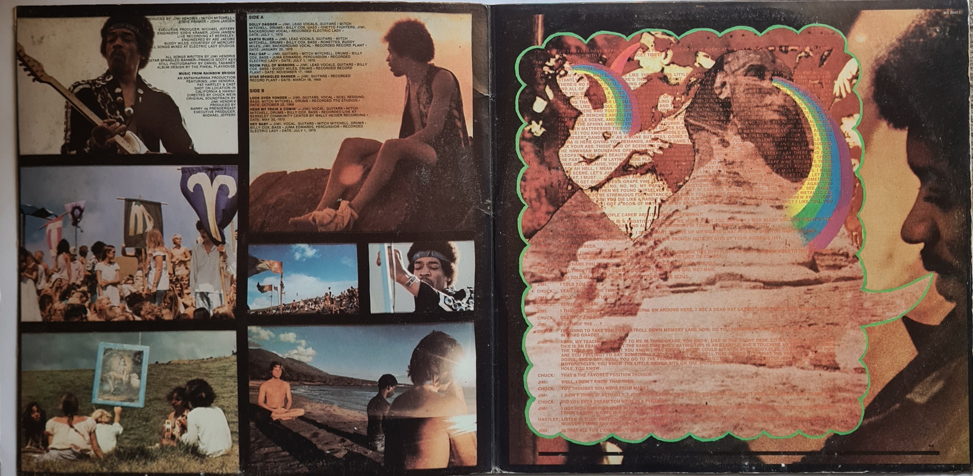 Jimi Hendrix – Rainbow Bridge: Original Motion Picture Sound Track - 1971 - Vinyl Record LP - Sound Hound Records