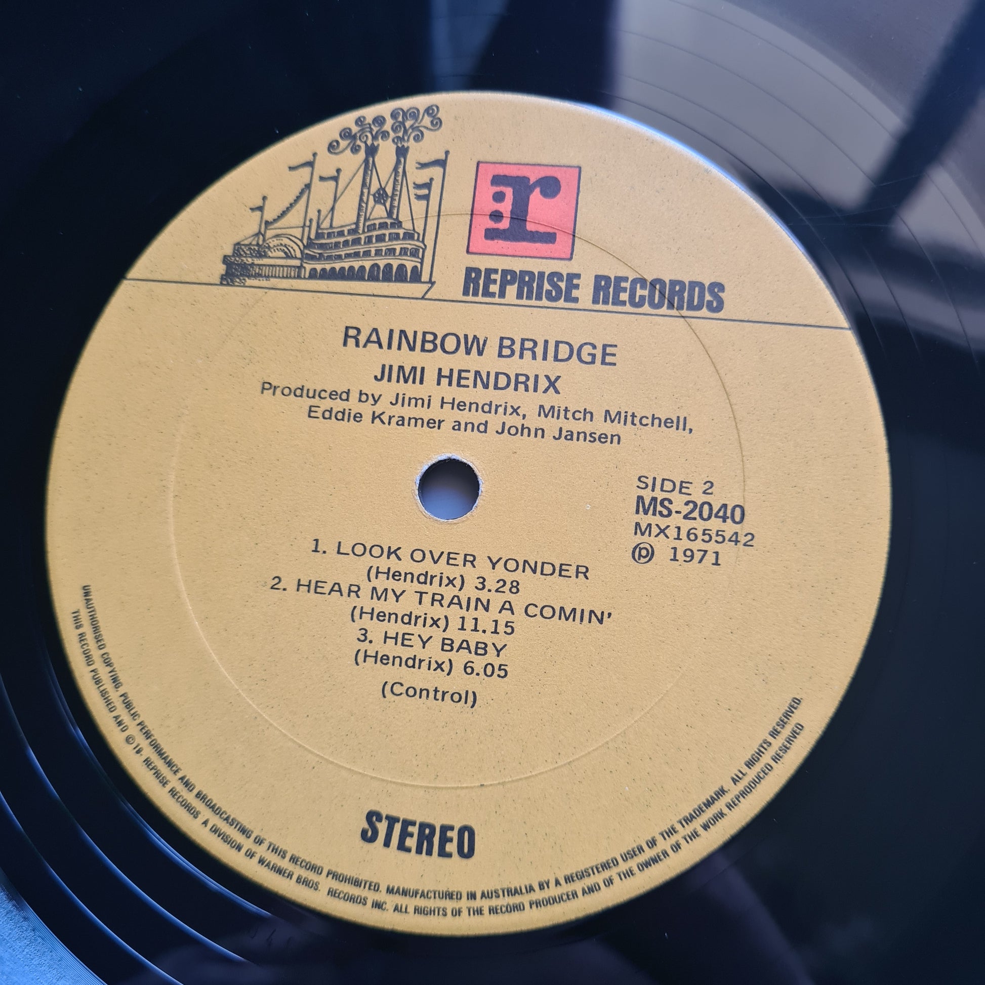Jimi Hendrix – Rainbow Bridge: Original Motion Picture Sound Track - 1971 - Vinyl Record LP - Sound Hound Records