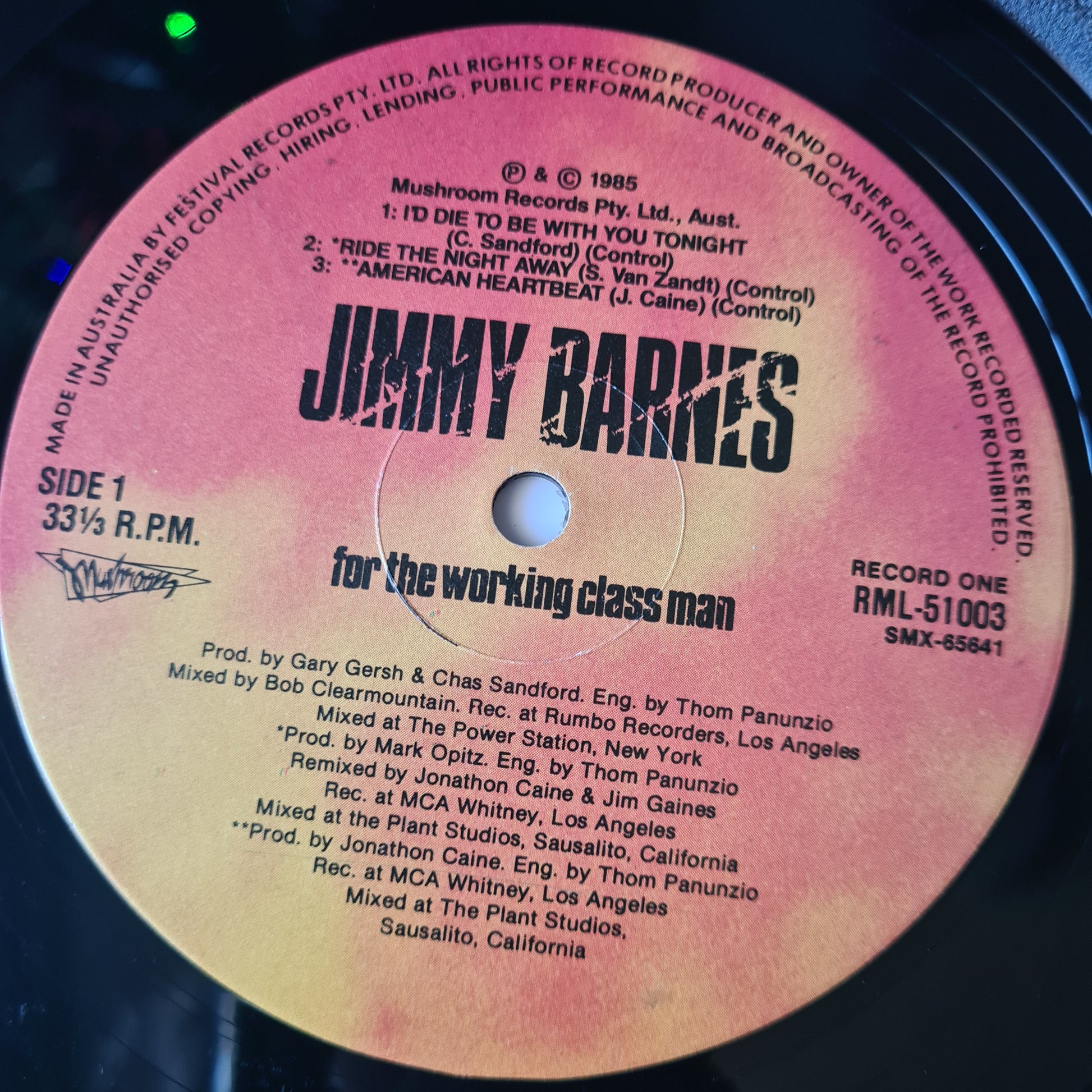 Jimmy Barnes – For The Working Class Man - 1985 (2LP Gatefold Edition) Vinyl Record - Sound Hound Records