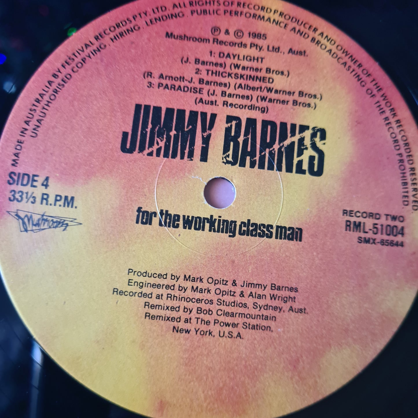 Jimmy Barnes – For The Working Class Man - 1985 (2LP Gatefold Edition) Vinyl Record - Sound Hound Records
