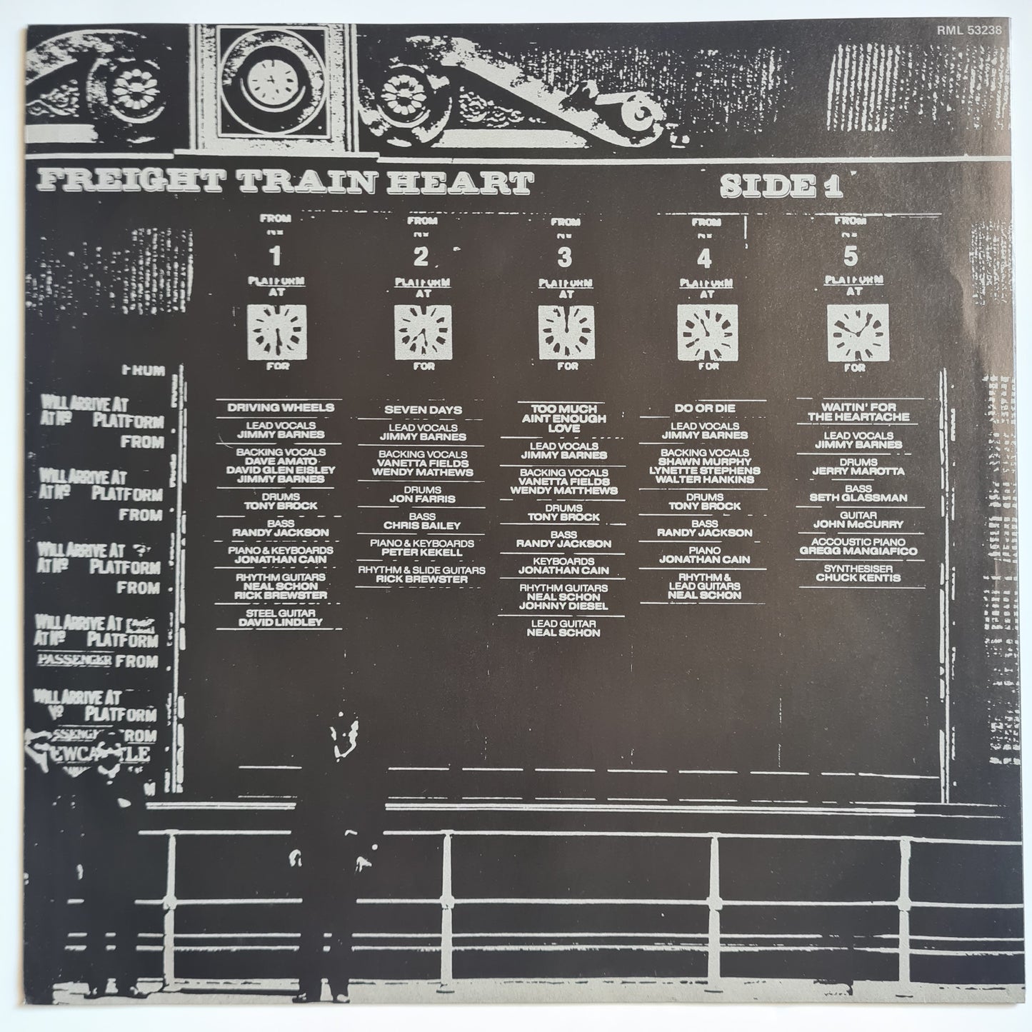 Jimmy Barnes – Freight Train Heart - 1987 - Vinyl Record LP - Sound Hound Records