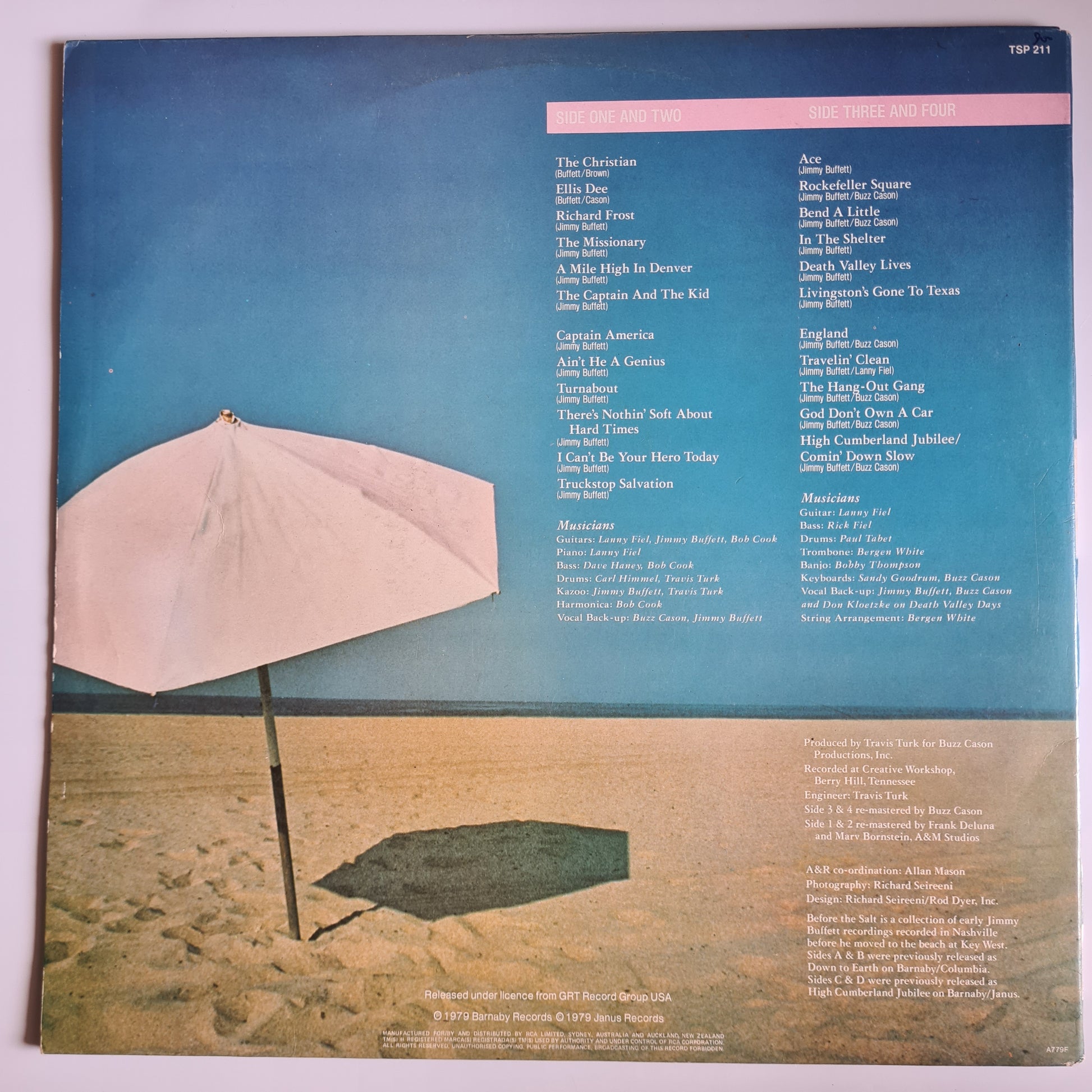 Jimmy Buffett – Before The Salt - 1979 - Vinyl Record 2LP - Sound Hound Records
