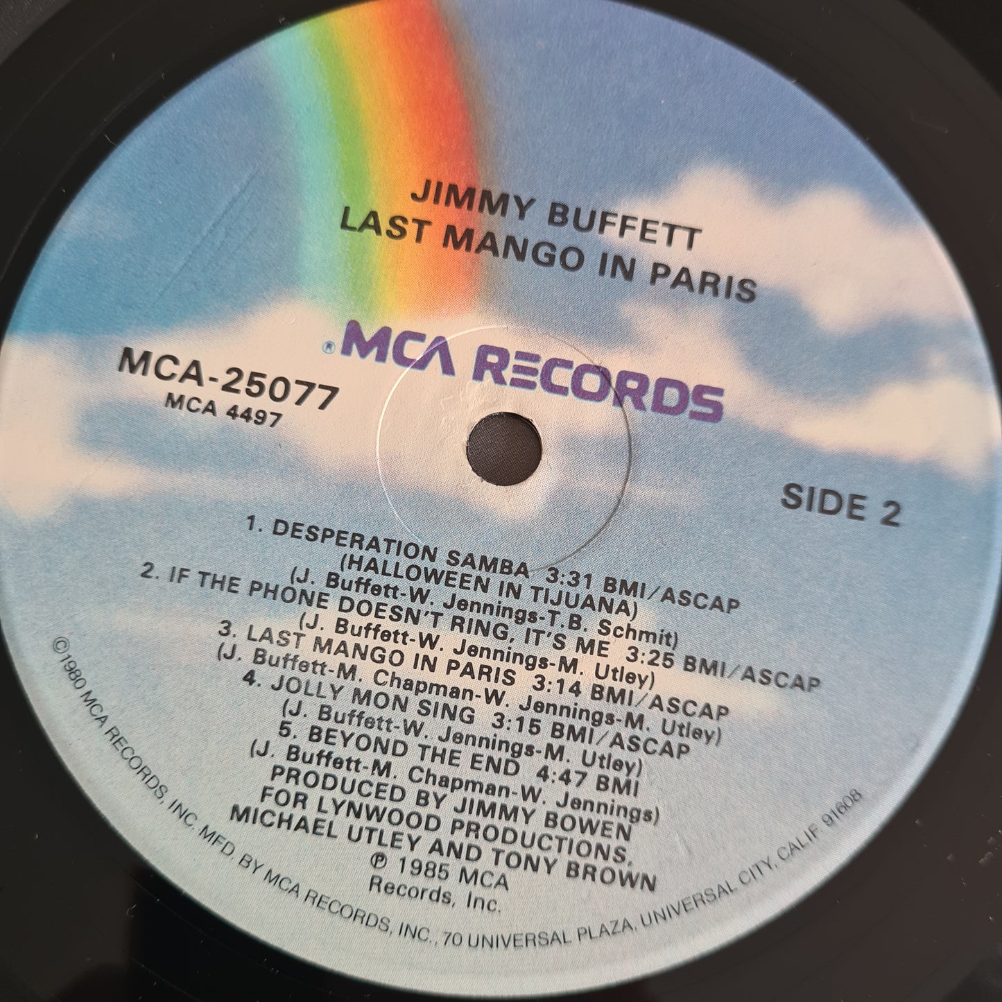 Jimmy Buffett – Last Mango in Paris - 1985 (USA Pressing) - Vinyl Record LP - Sound Hound Records