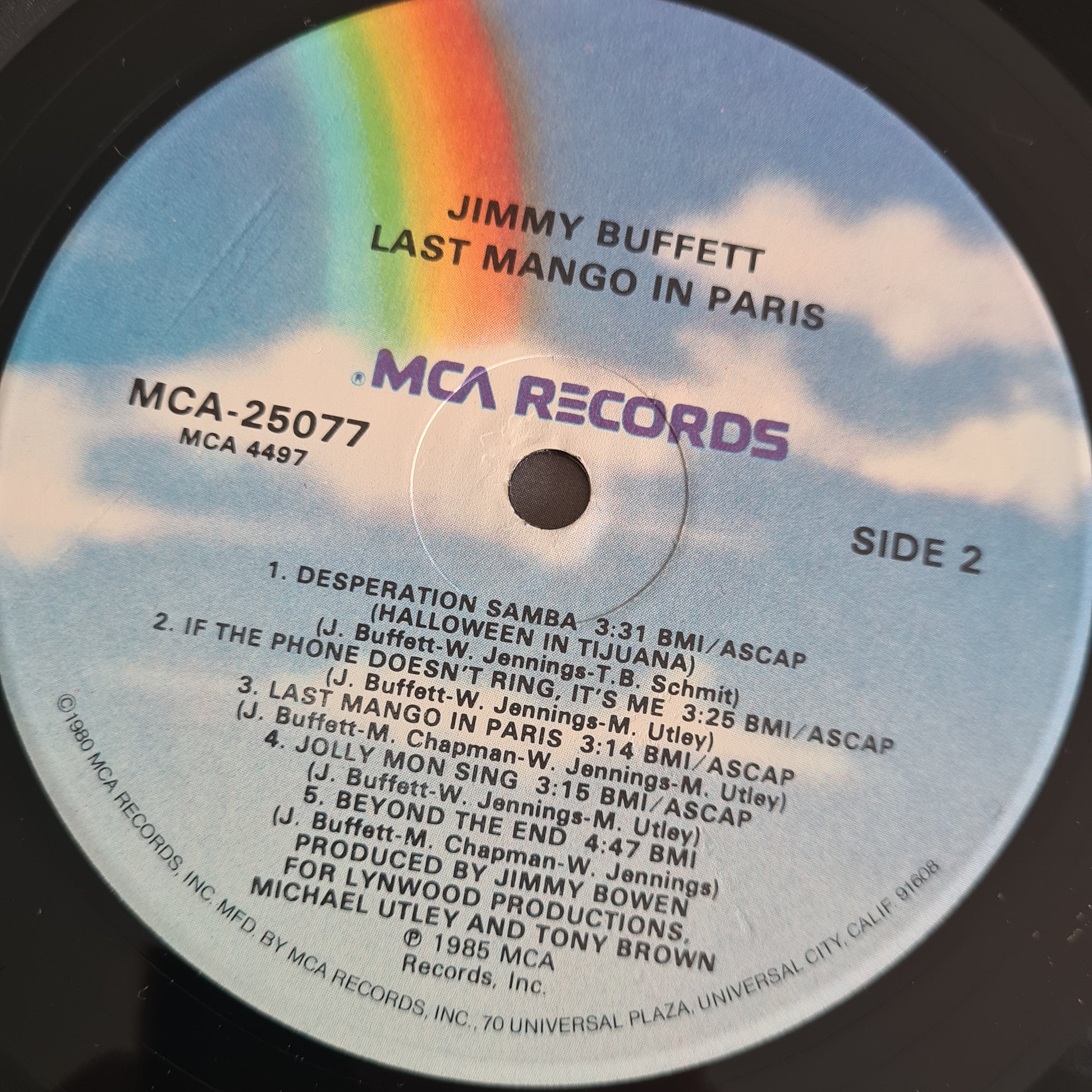 Jimmy Buffett – Last Mango in Paris - 1985 (USA Pressing) - Vinyl Record LP - Sound Hound Records